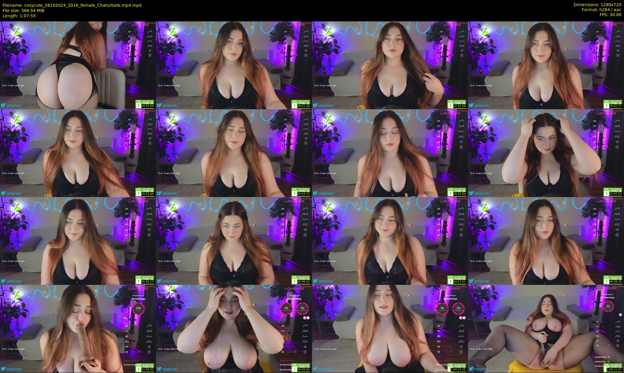 cosycute — 68 minute Chaturbate female cam show recording, 720p, Oct 28, 2024