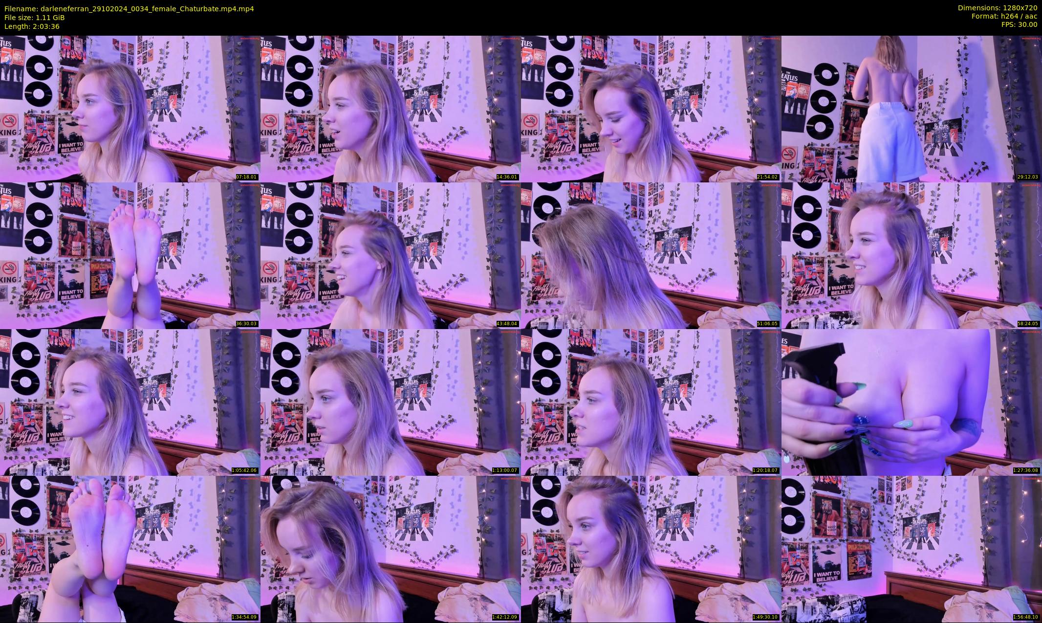 darleneferran — 124 minute Chaturbate female cam show recording, 720p, Oct 29, 2024