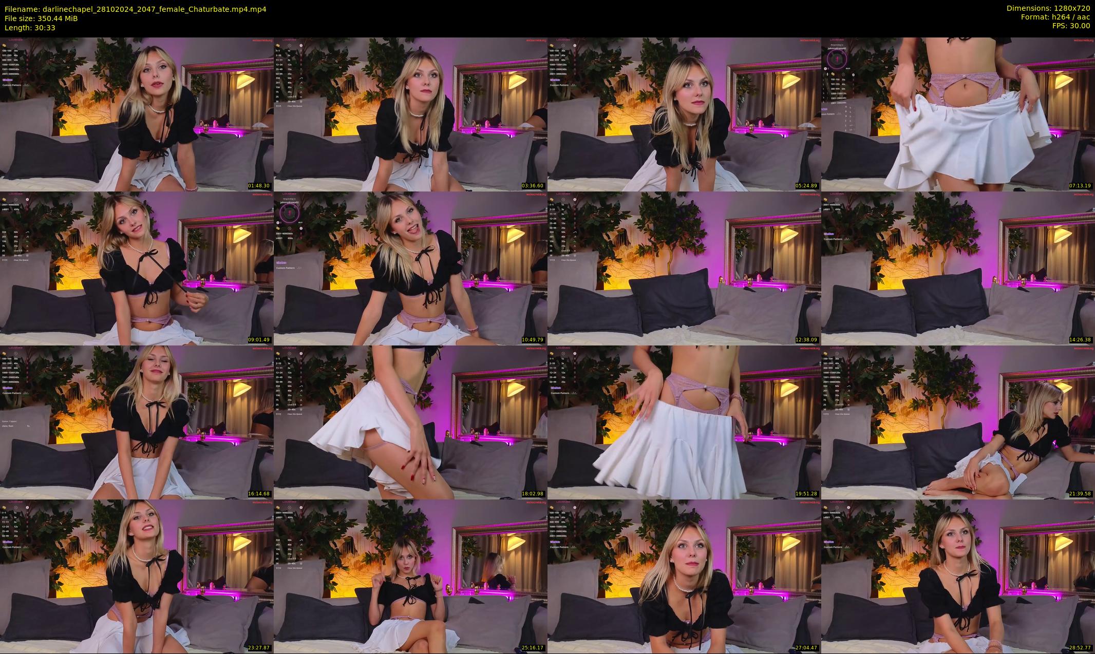 darlinechapel — 31 minute Chaturbate female cam show recording, 720p, Oct 28, 2024