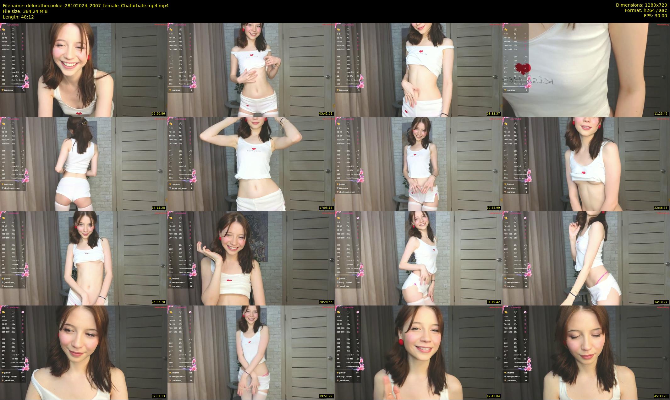 delorathecookie — 49 minute Chaturbate female cam show recording, 720p, Oct 28, 2024