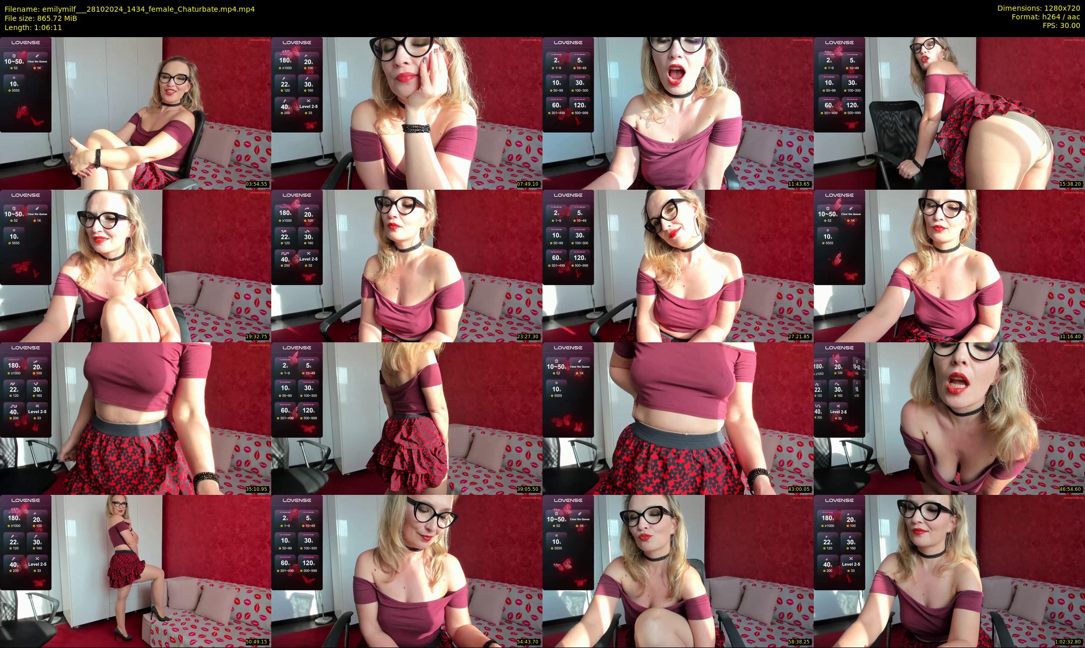 emilymilf__ — 67 minute Chaturbate female cam show recording, 720p, Oct 28, 2024