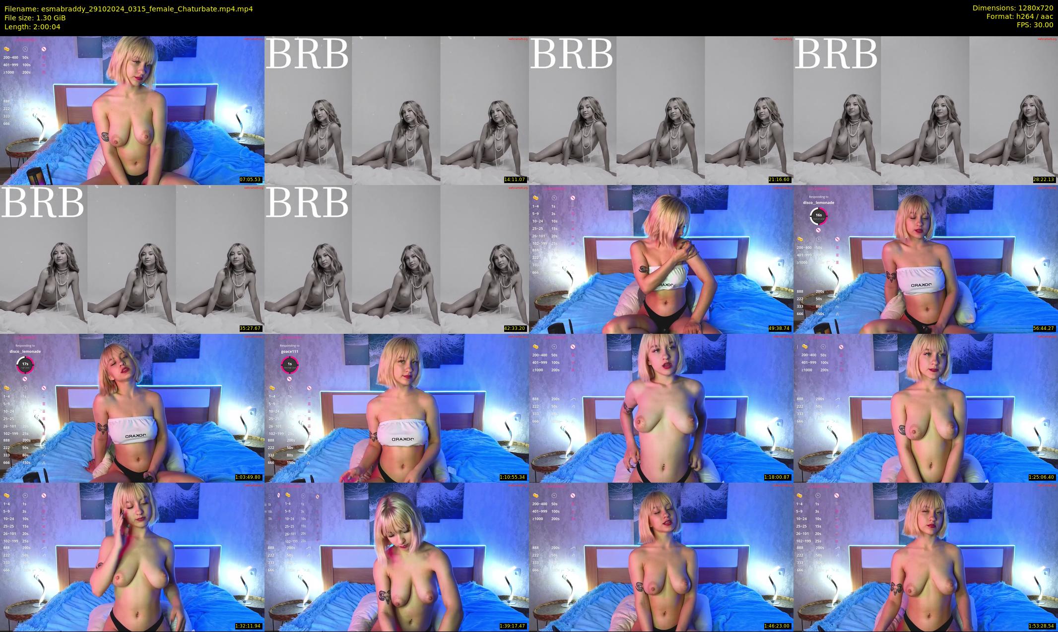 esmabraddy — 121 minute Chaturbate female cam show recording, 720p, Oct 29, 2024