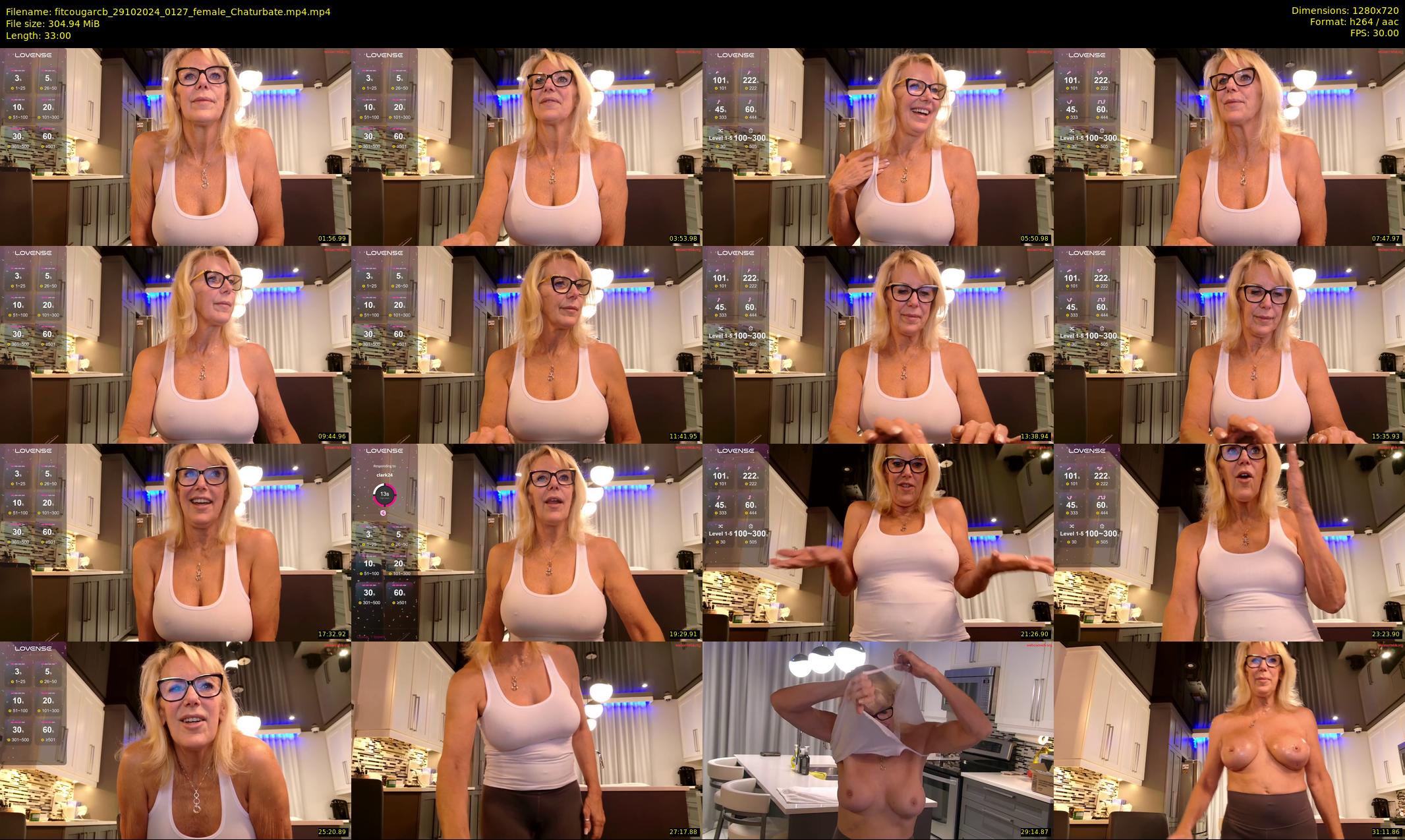 fitcougarcb — 33 minute Chaturbate female cam show recording, 720p, Oct 29, 2024