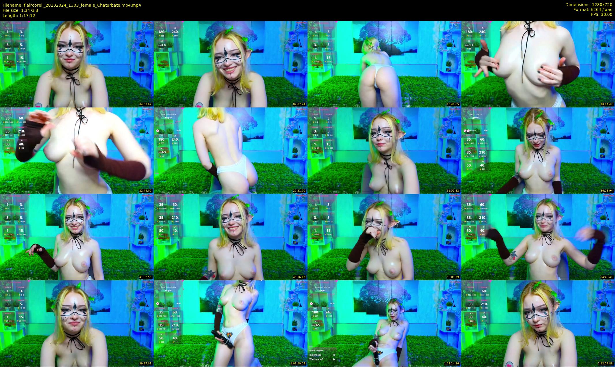 flaircorell — 78 minute Chaturbate female cam show recording, 720p, Oct 28, 2024