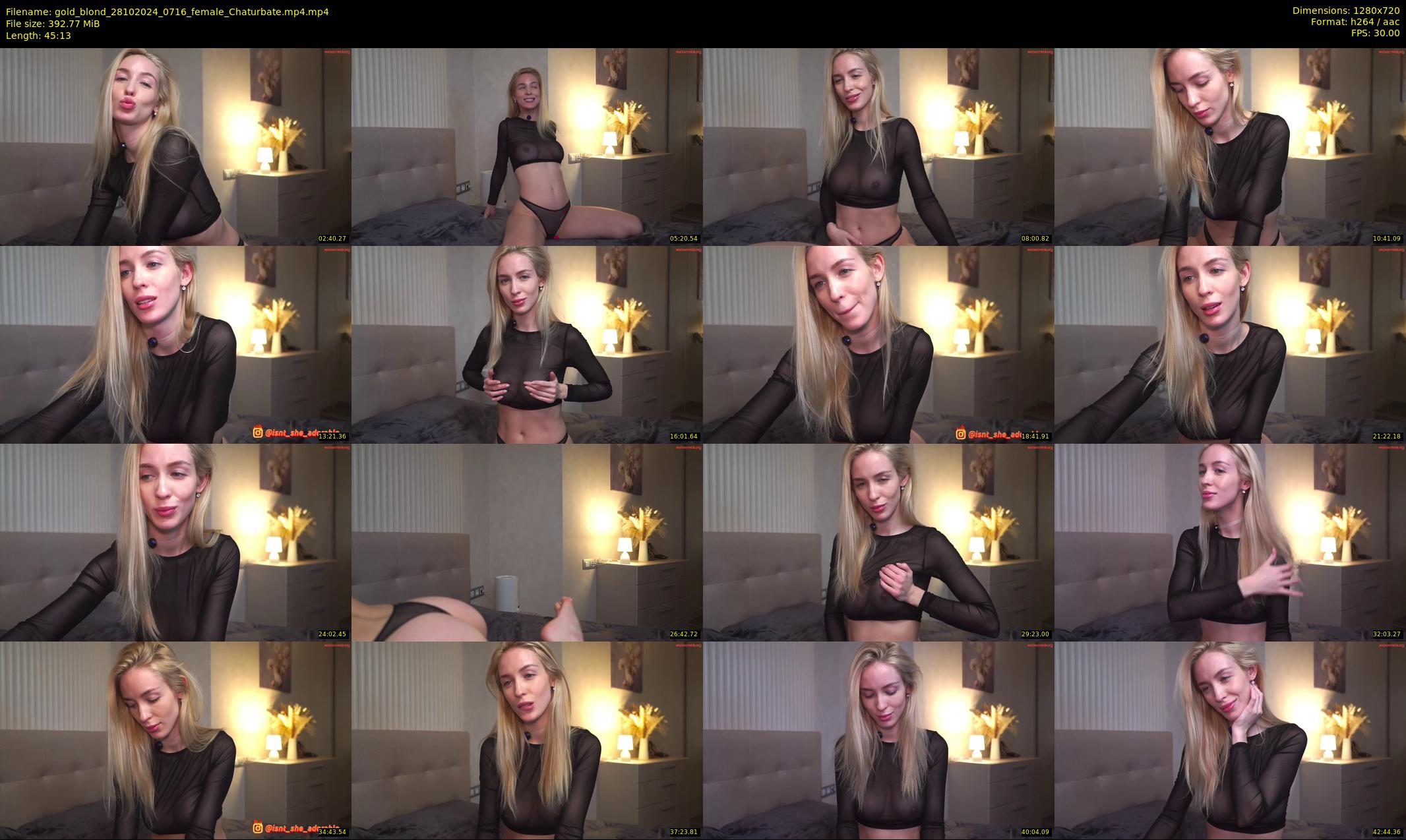 gold_blond — 46 minute Chaturbate female cam show recording, 720p, Oct 28, 2024
