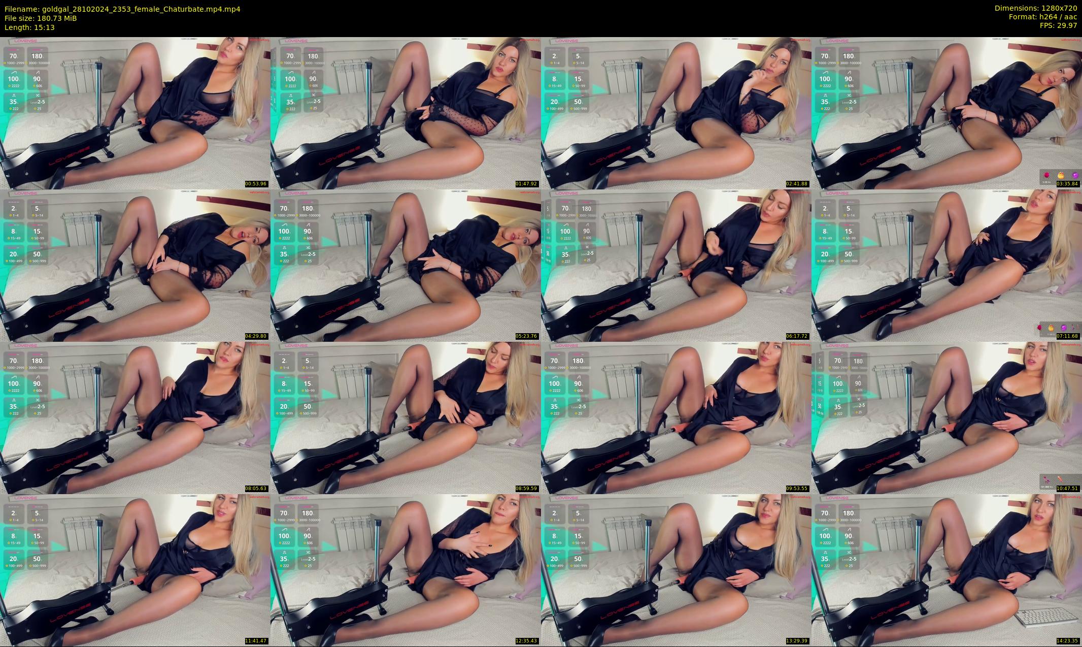 goldgal — 16 minute Chaturbate female cam show recording, 720p, Oct 28, 2024