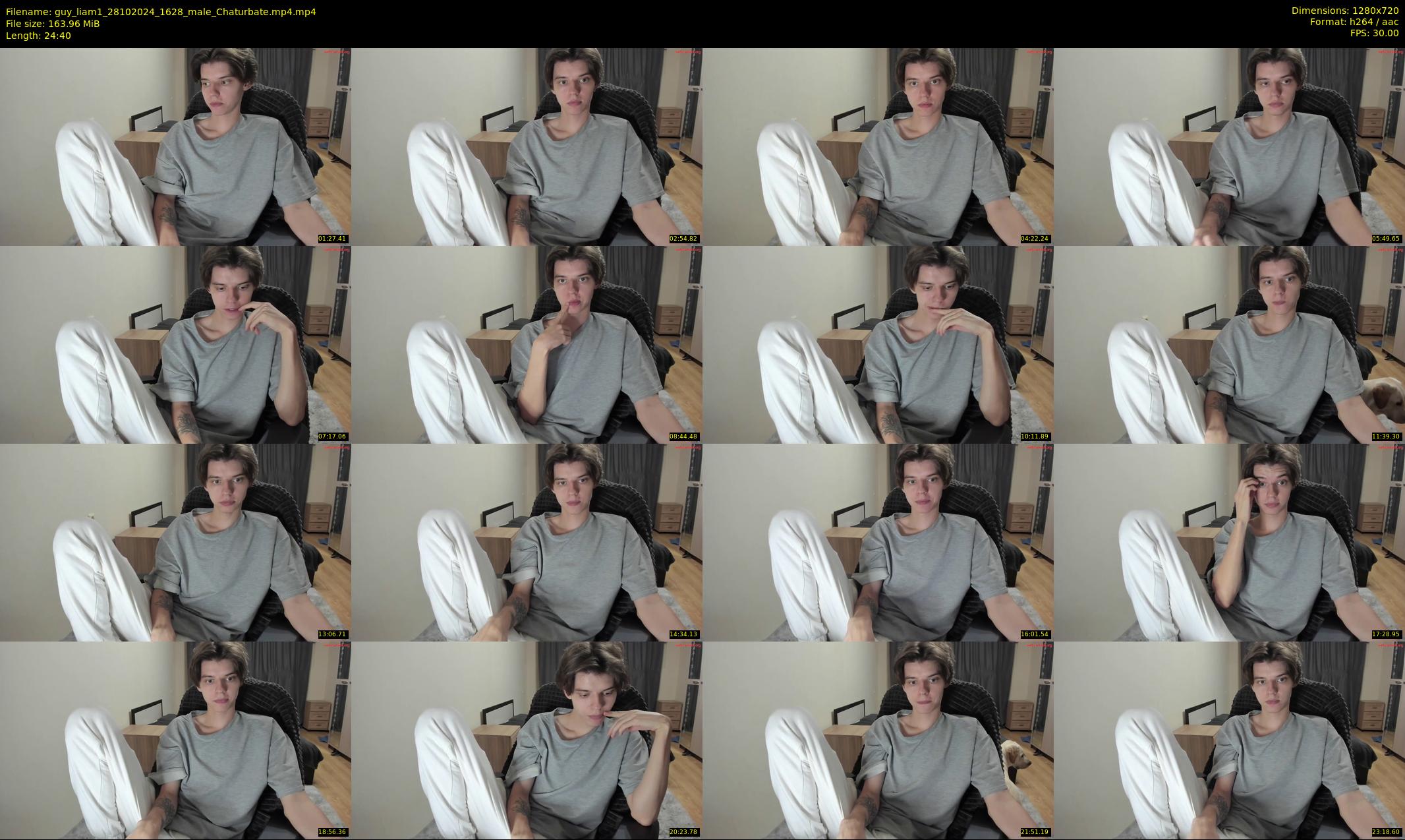 guy_liam1 — 25 minute Chaturbate male cam show recording, 720p, Oct 28, 2024