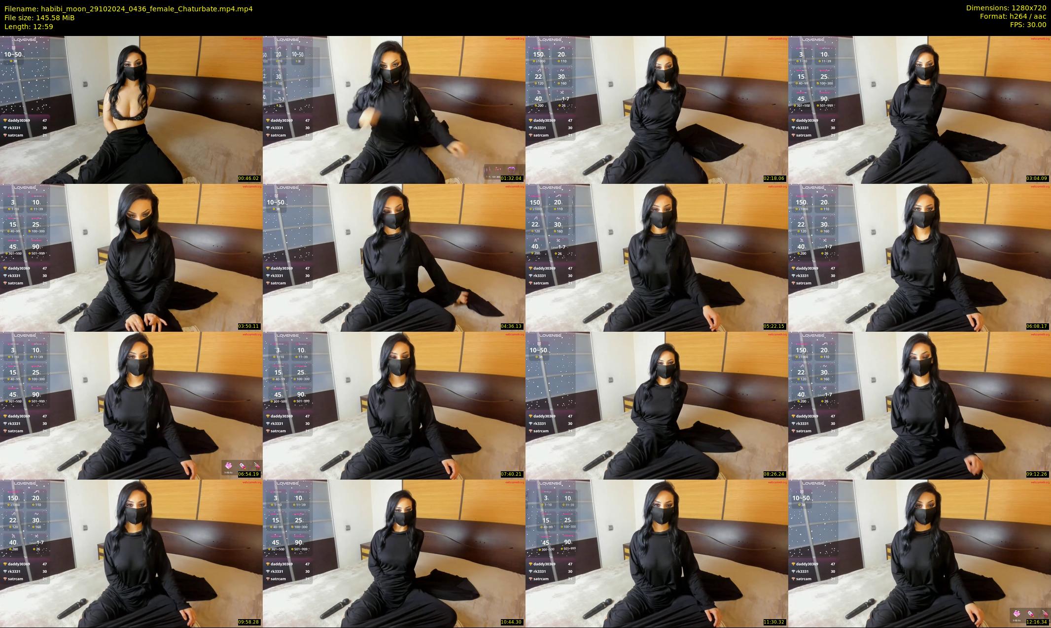 habibi_moon — 13 minute Chaturbate female cam show recording, 720p, Oct 29, 2024