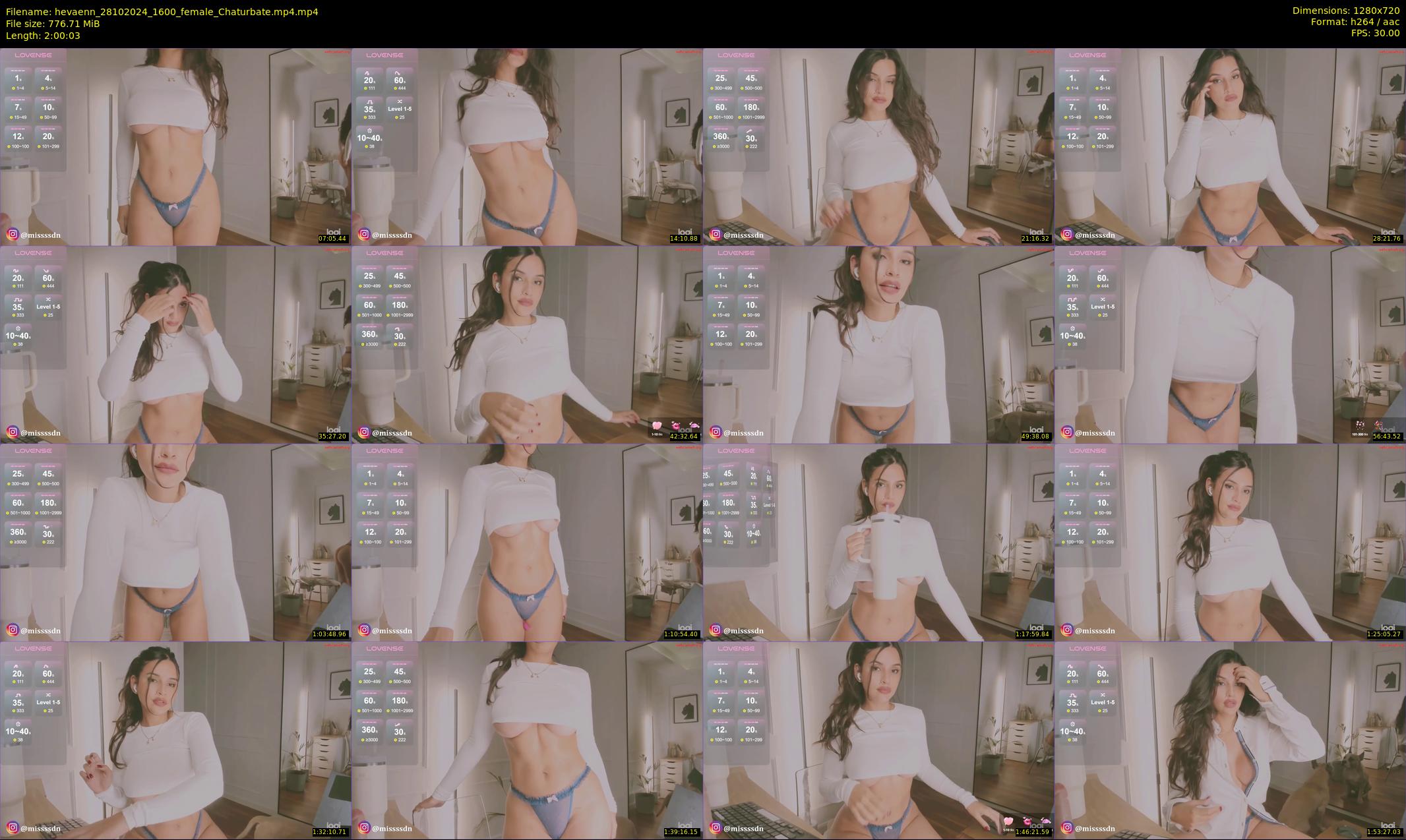 hevaenn — 121 minute Chaturbate female cam show recording, 720p, Oct 28, 2024