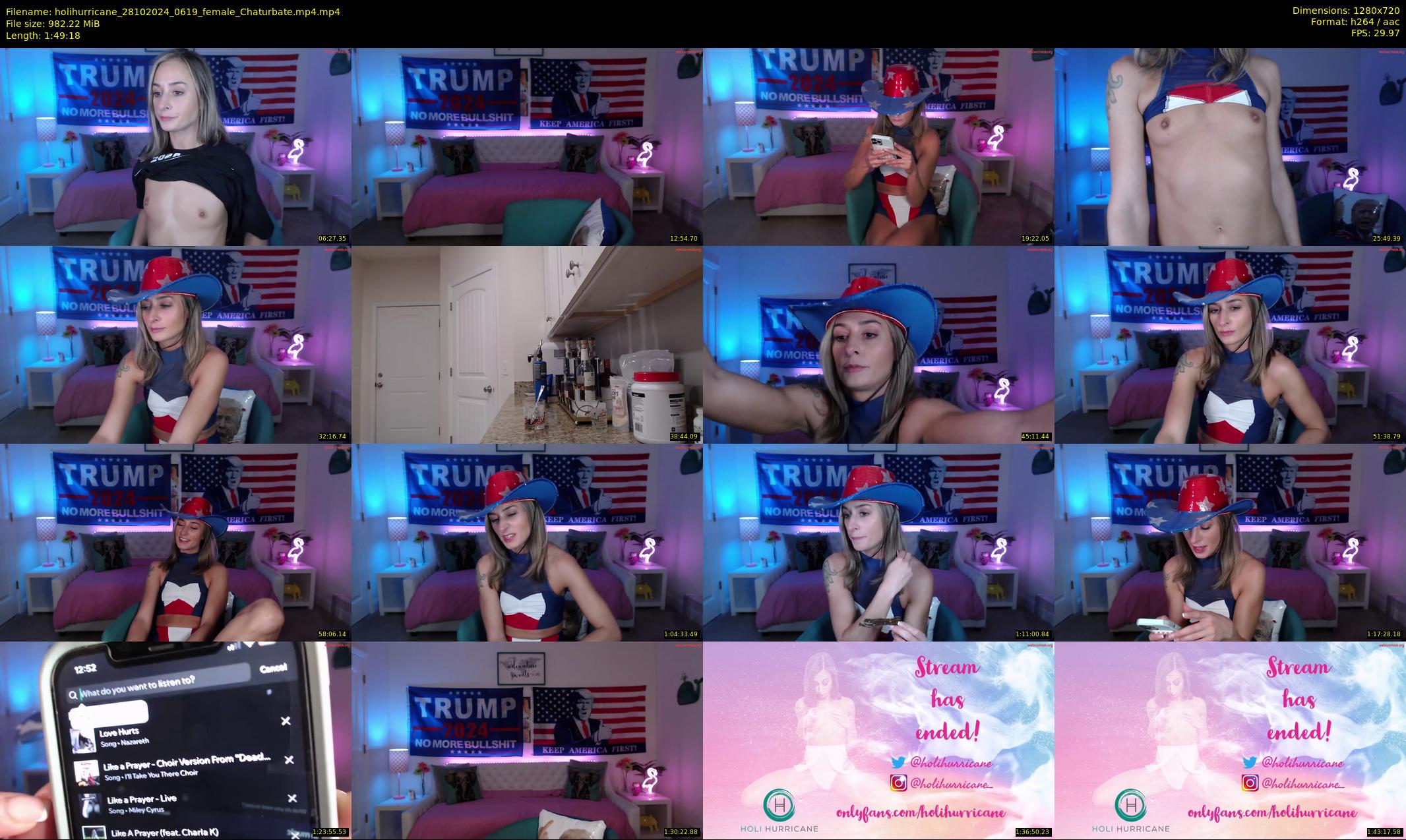 holihurricane — 110 minute Chaturbate female cam show recording, 720p, Oct 28, 2024