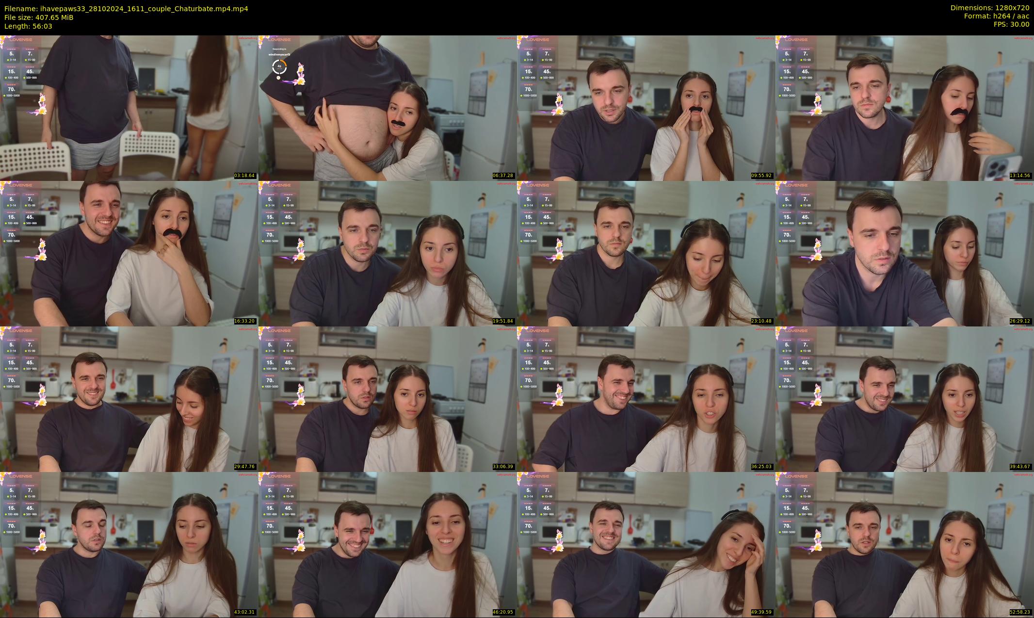 ihavepaws33 — 57 minute Chaturbate couple cam show recording, 720p, Oct 28, 2024