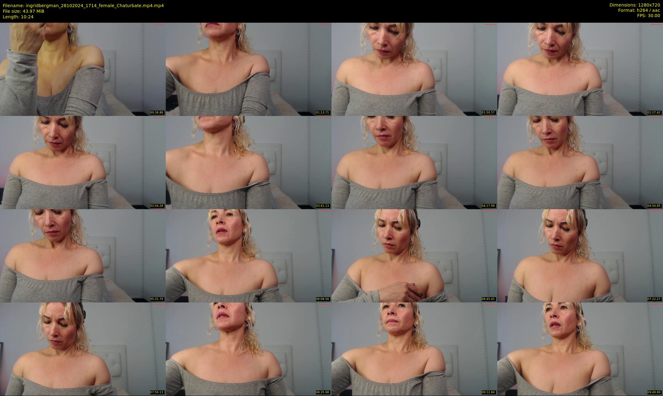 ingridbergman — 11 minute Chaturbate female cam show recording, 720p, Oct 28, 2024
