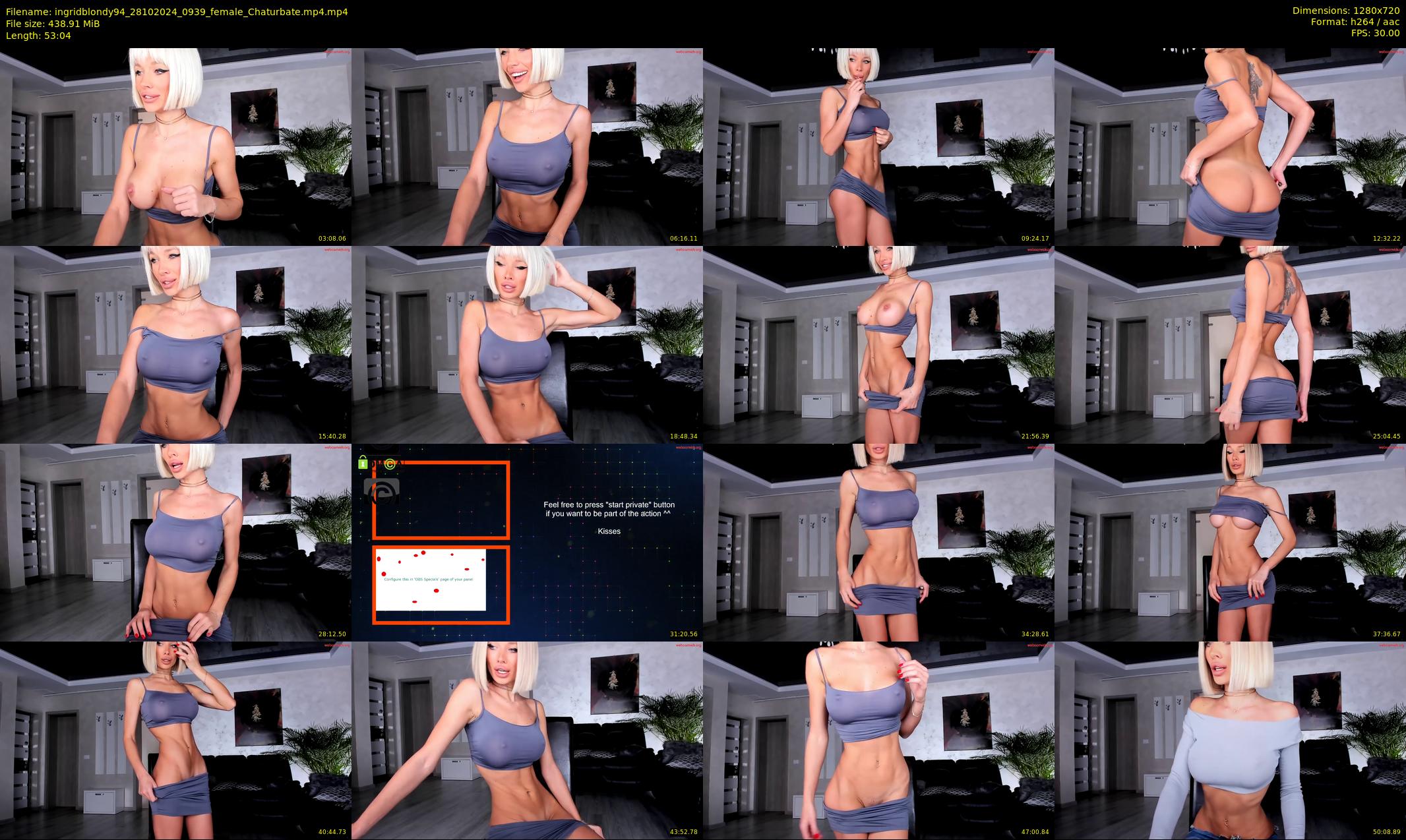 ingridblondy94 — 54 minute Chaturbate female cam show recording, 720p, Oct 28, 2024