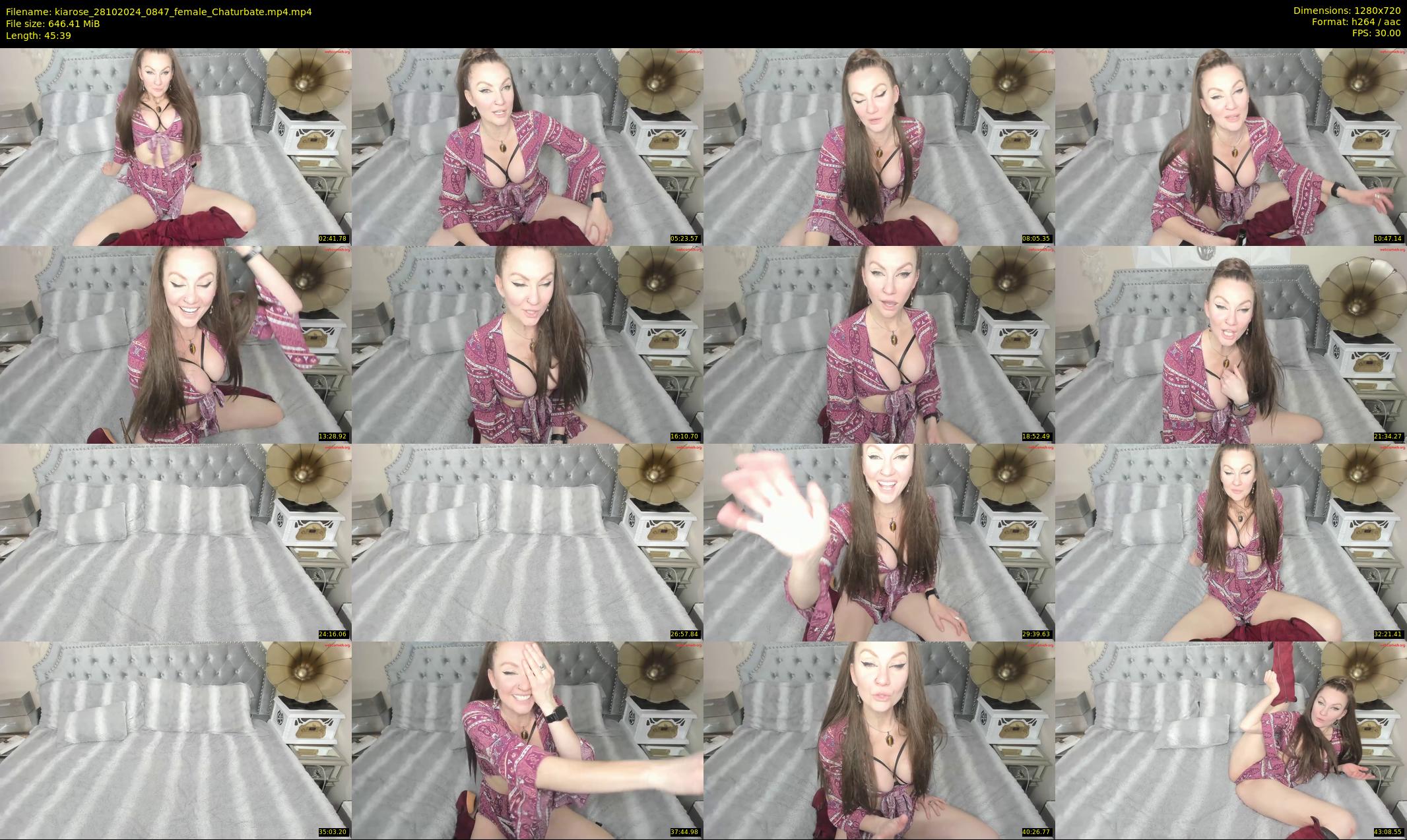 kiarose — 46 minute Chaturbate female cam show recording, 720p, Oct 28, 2024