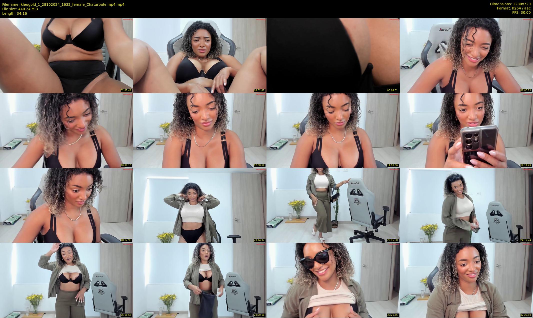 kleogold_1 — 35 minute Chaturbate female cam show recording, 720p, Oct 28, 2024