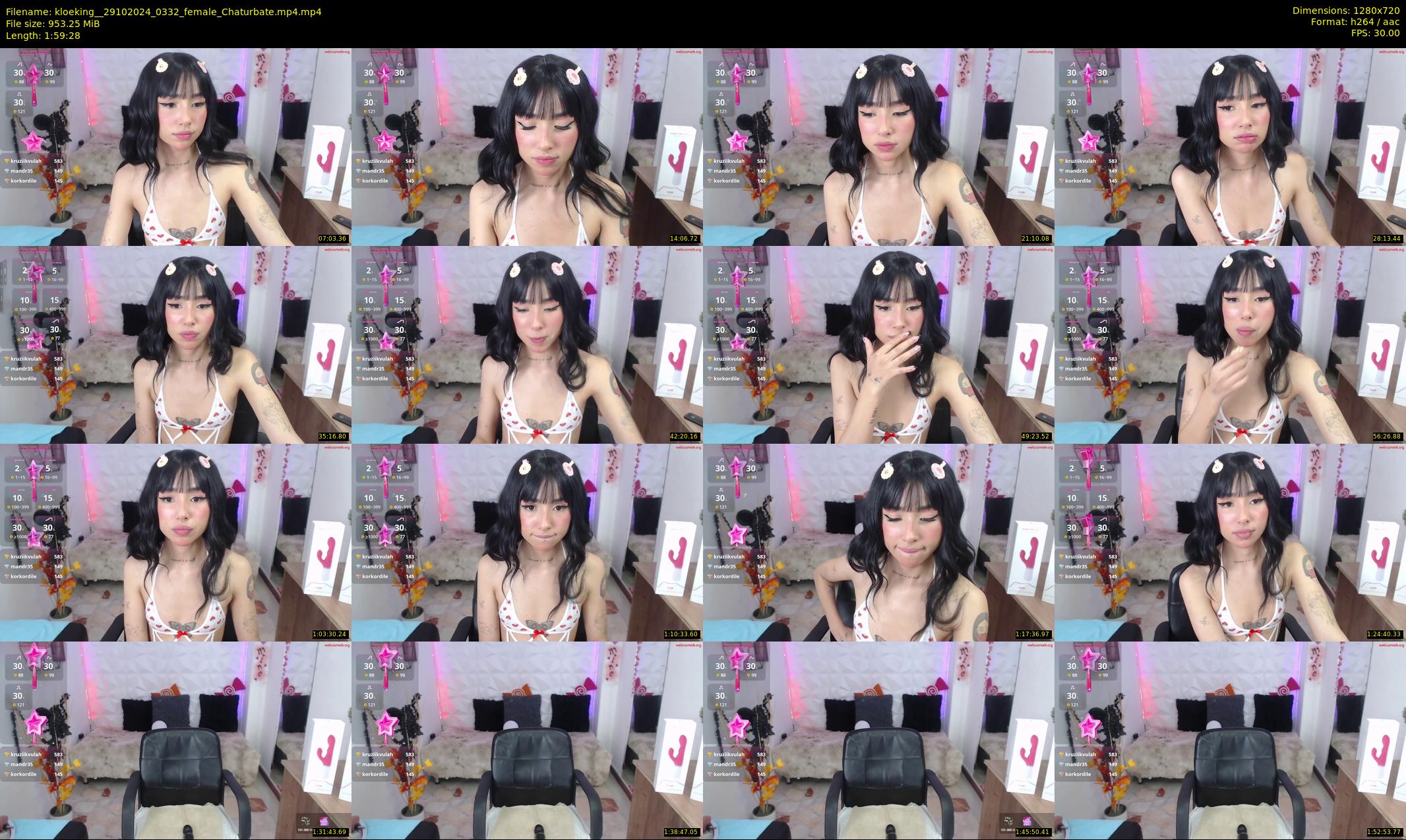 kloeking_ — 120 minute Chaturbate female cam show recording, 720p, Oct 29, 2024