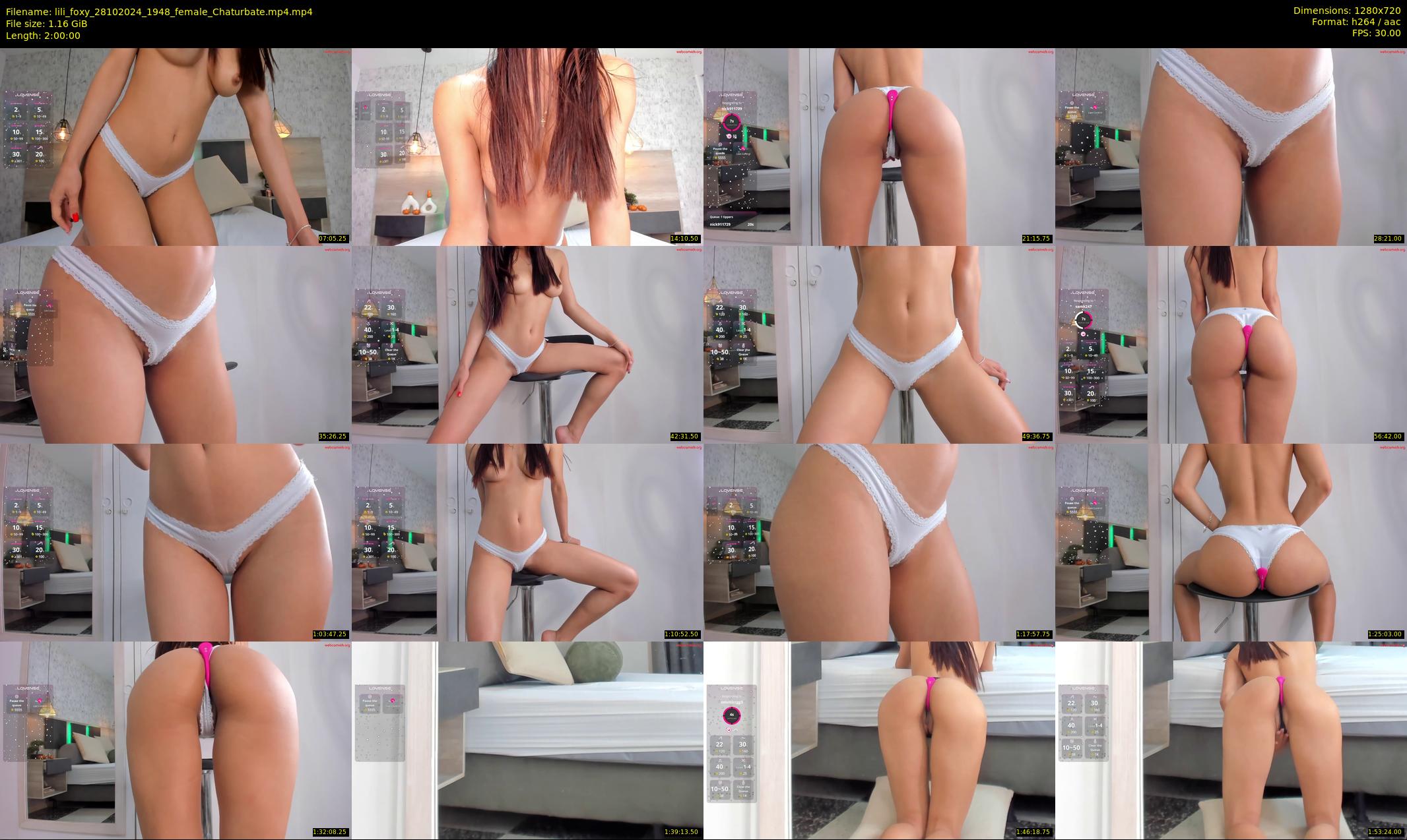 lili_foxy — 120 minute Chaturbate female cam show recording, 720p, Oct 28, 2024