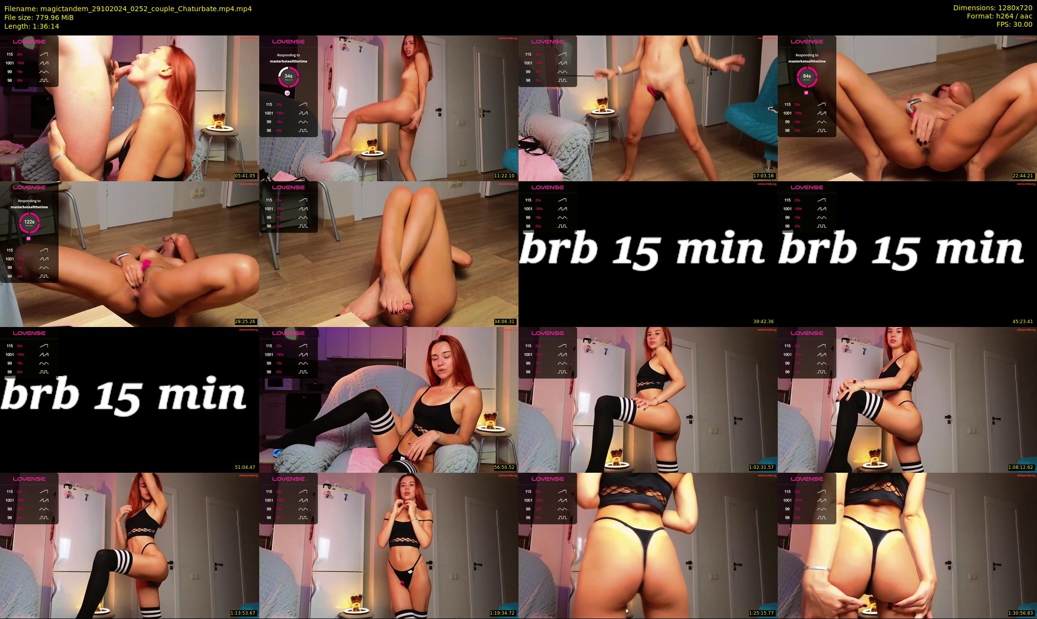 magictandem — 97 minute Chaturbate couple cam show recording, 720p, Oct 29, 2024