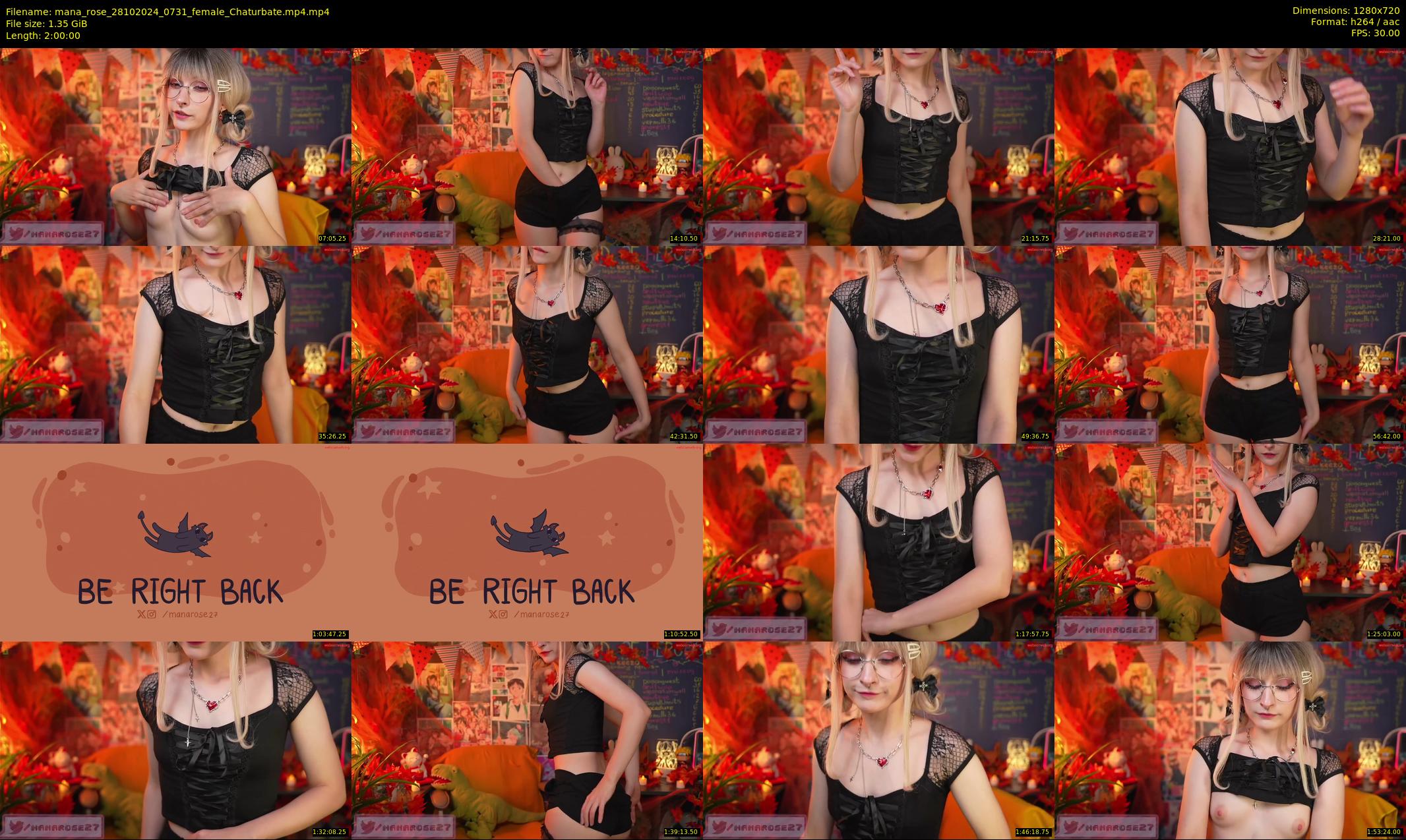 mana_rose — 120 minute Chaturbate female cam show recording, 720p, Oct 28, 2024