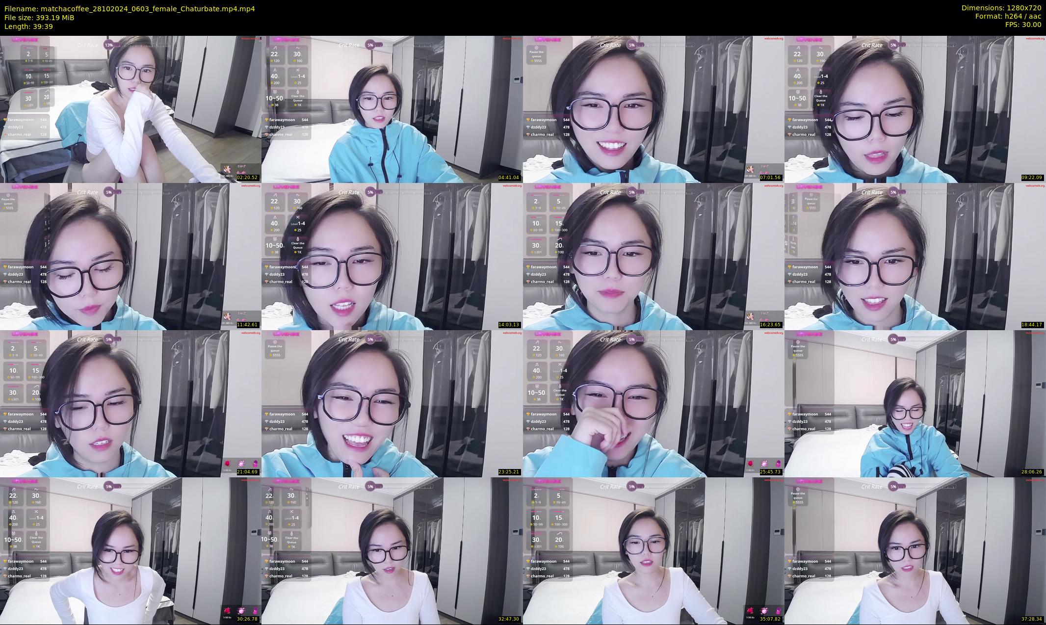 matchacoffee — 40 minute Chaturbate female cam show recording, 720p, Oct 28, 2024