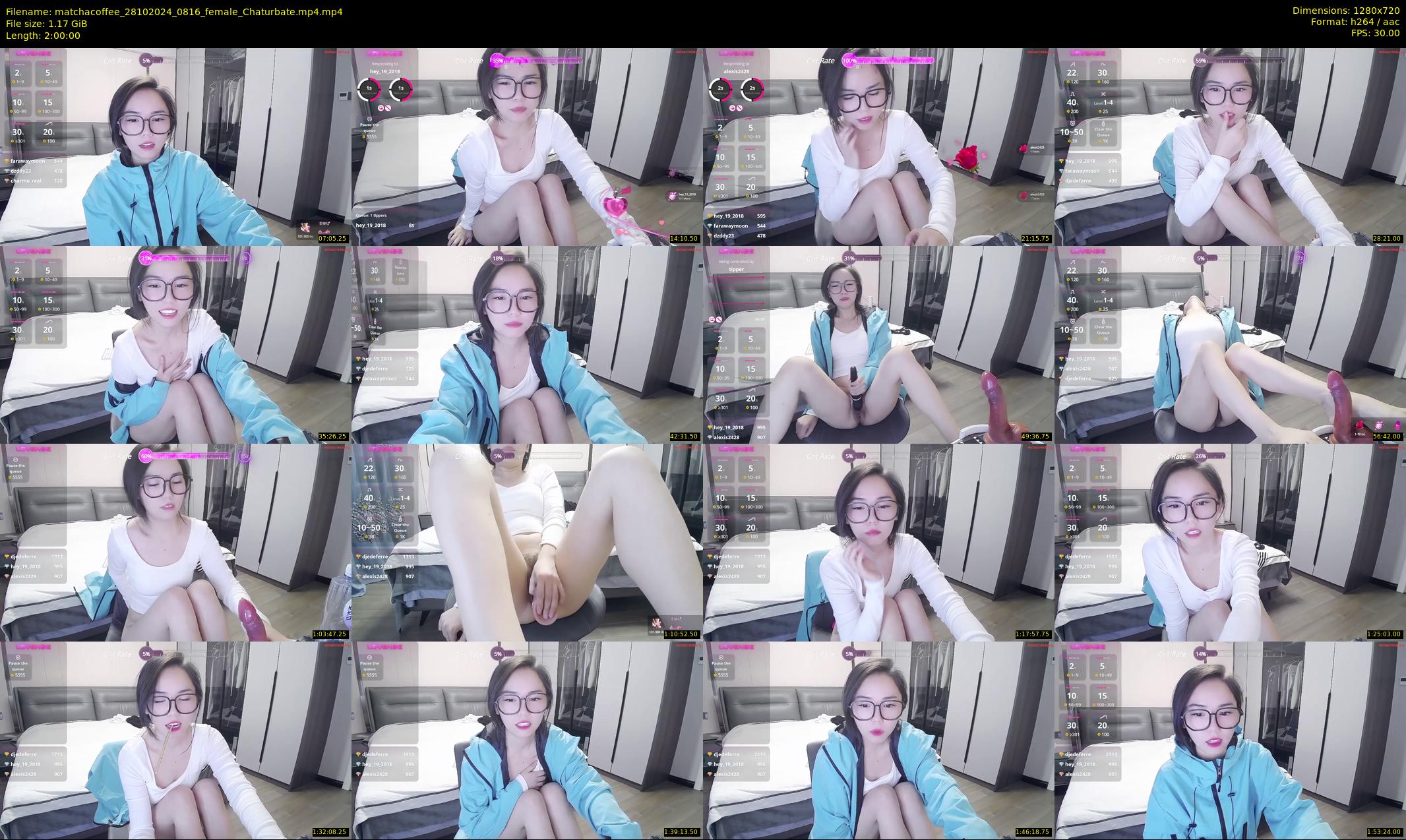 matchacoffee — 120 minute Chaturbate female cam show recording, 720p, Oct 28, 2024