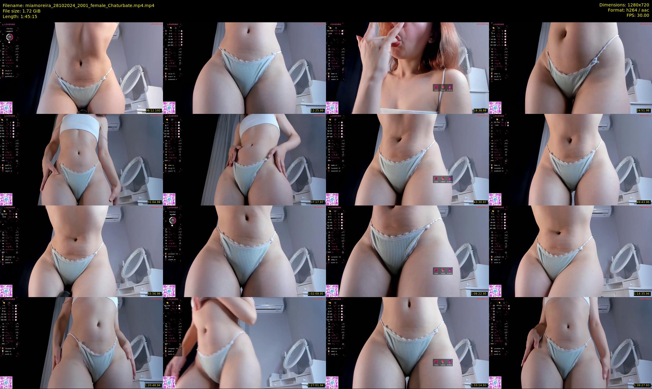 miamoreira — 106 minute Chaturbate female cam show recording, 720p, Oct 28, 2024