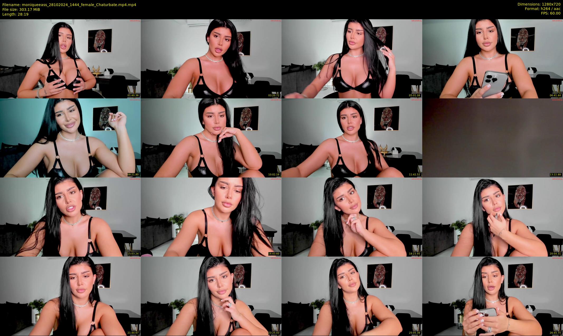 moniqueeass — 29 minute Chaturbate female cam show recording, 720p, Oct 28, 2024