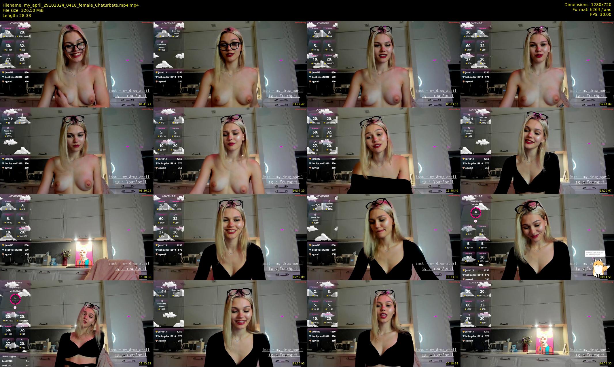 my_april — 29 minute Chaturbate female cam show recording, 720p, Oct 29, 2024