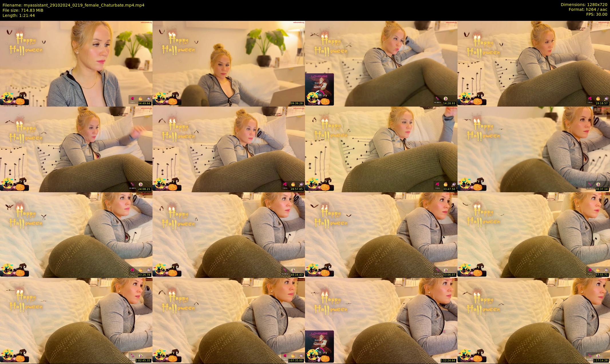 myassistant — 82 minute Chaturbate female cam show recording, 720p, Oct 29, 2024