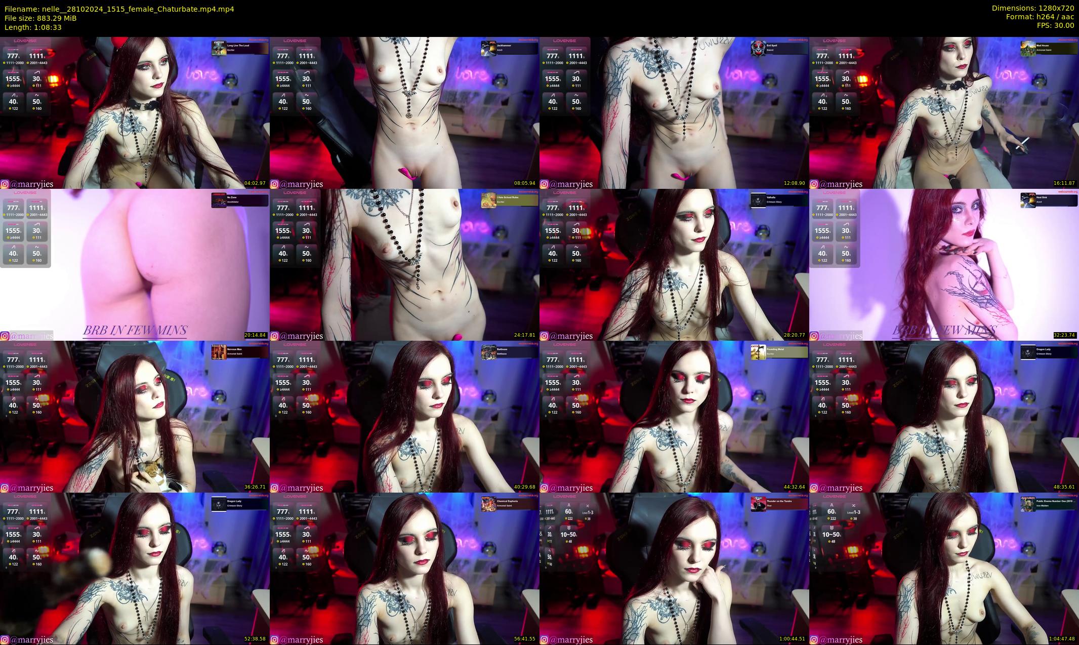 nelle_ — 69 minute Chaturbate female cam show recording, 720p, Oct 28, 2024