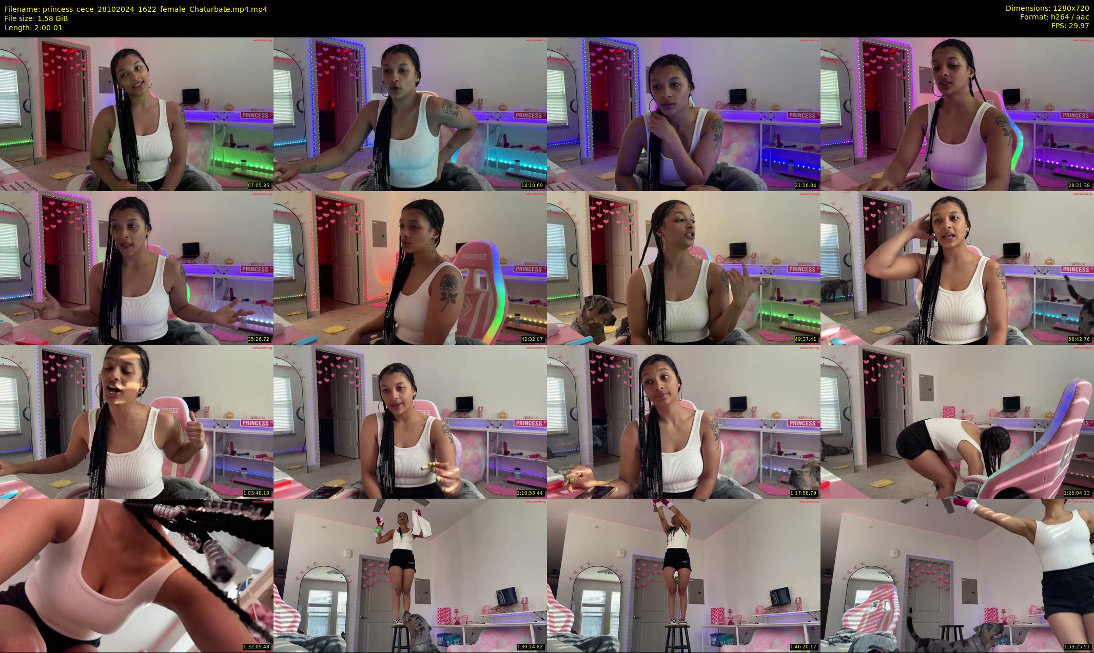 princess_cece — 121 minute Chaturbate female cam show recording, 720p, Oct 28, 2024