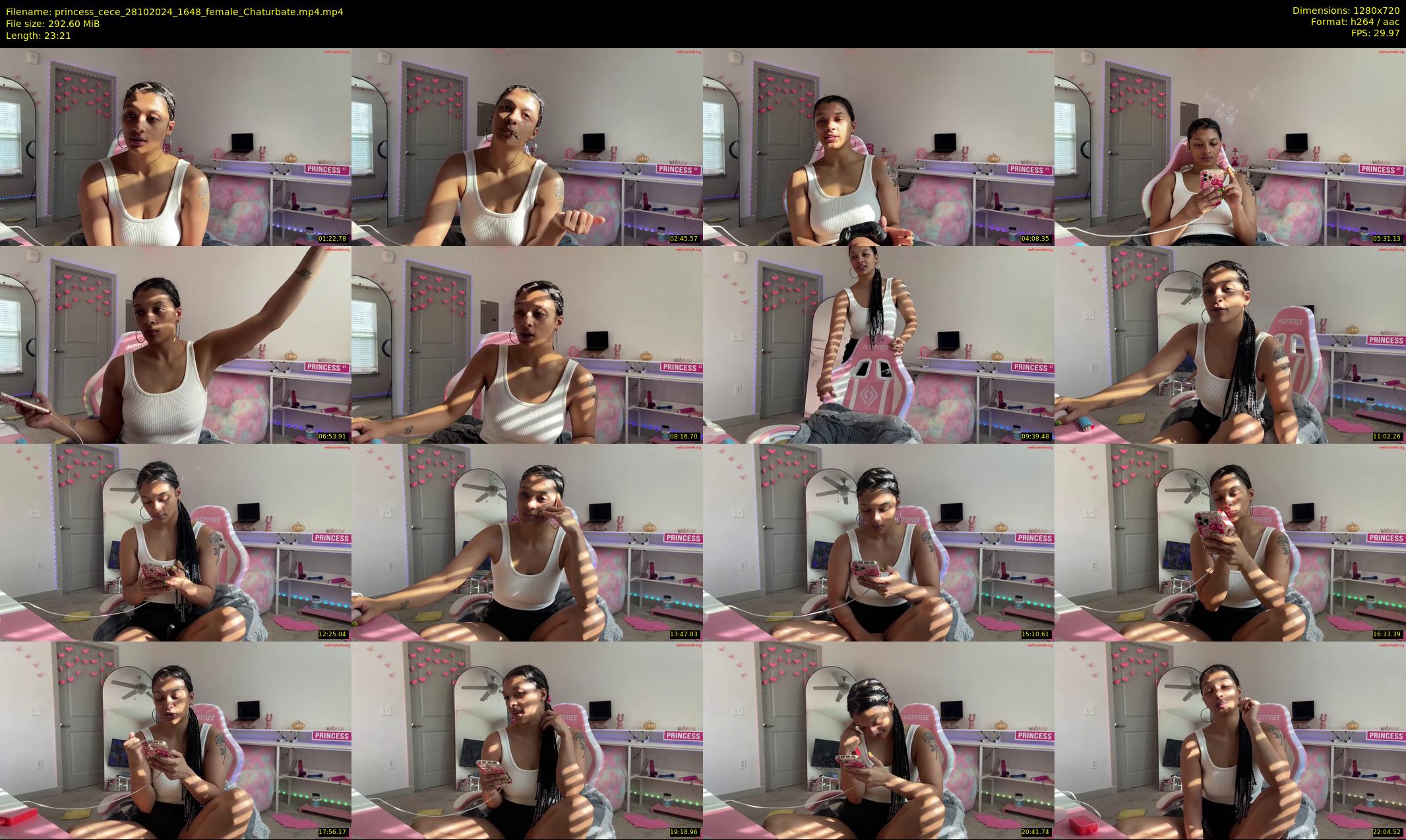 princess_cece — 24 minute Chaturbate female cam show recording, 720p, Oct 28, 2024