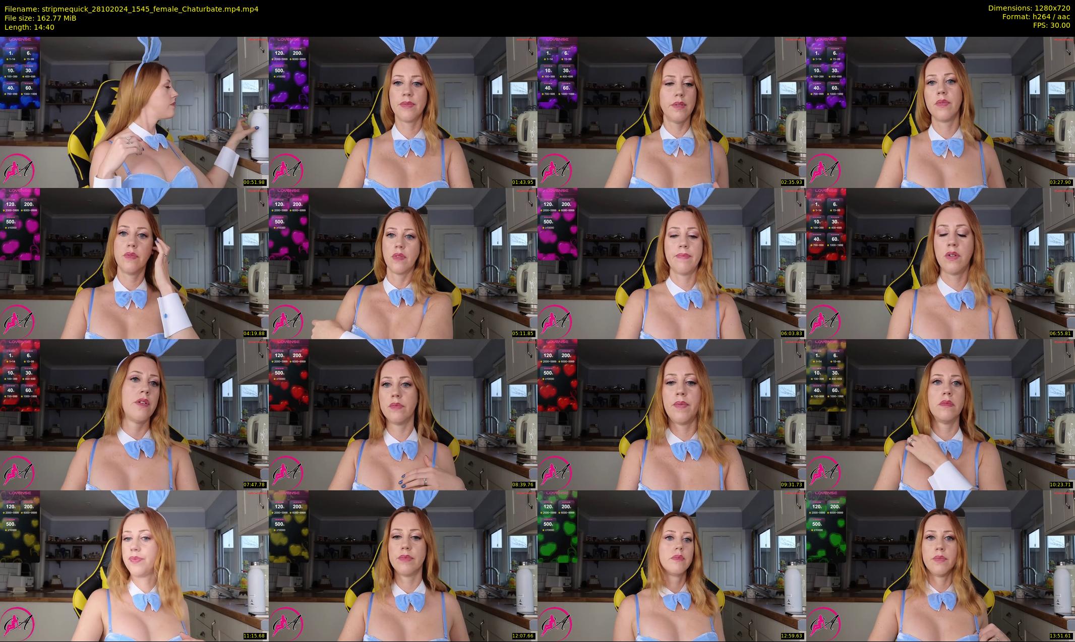 stripmequick — 15 minute Chaturbate female cam show recording, 720p, Oct 28, 2024