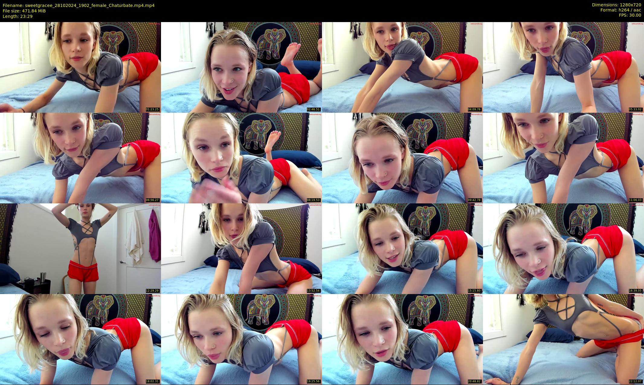 sweetgracee — 24 minute Chaturbate female cam show recording, 720p, Oct 28, 2024