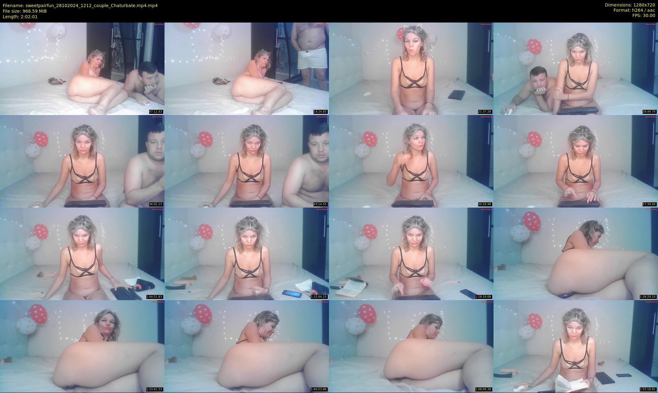 sweetpairfun — 123 minute Chaturbate couple cam show recording, 720p, Oct 28, 2024