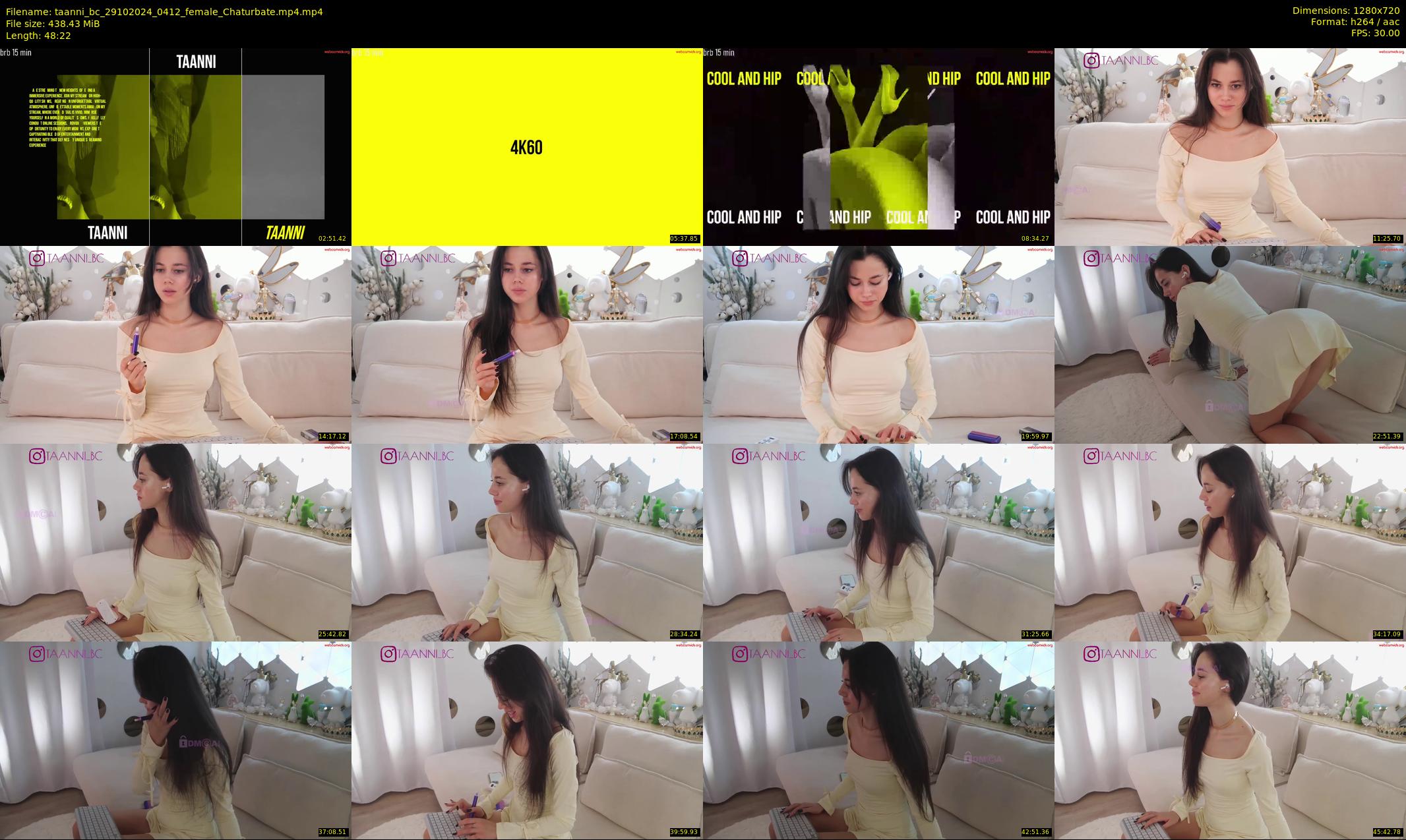 taanni_bc — 49 minute Chaturbate female cam show recording, 720p, Oct 29, 2024