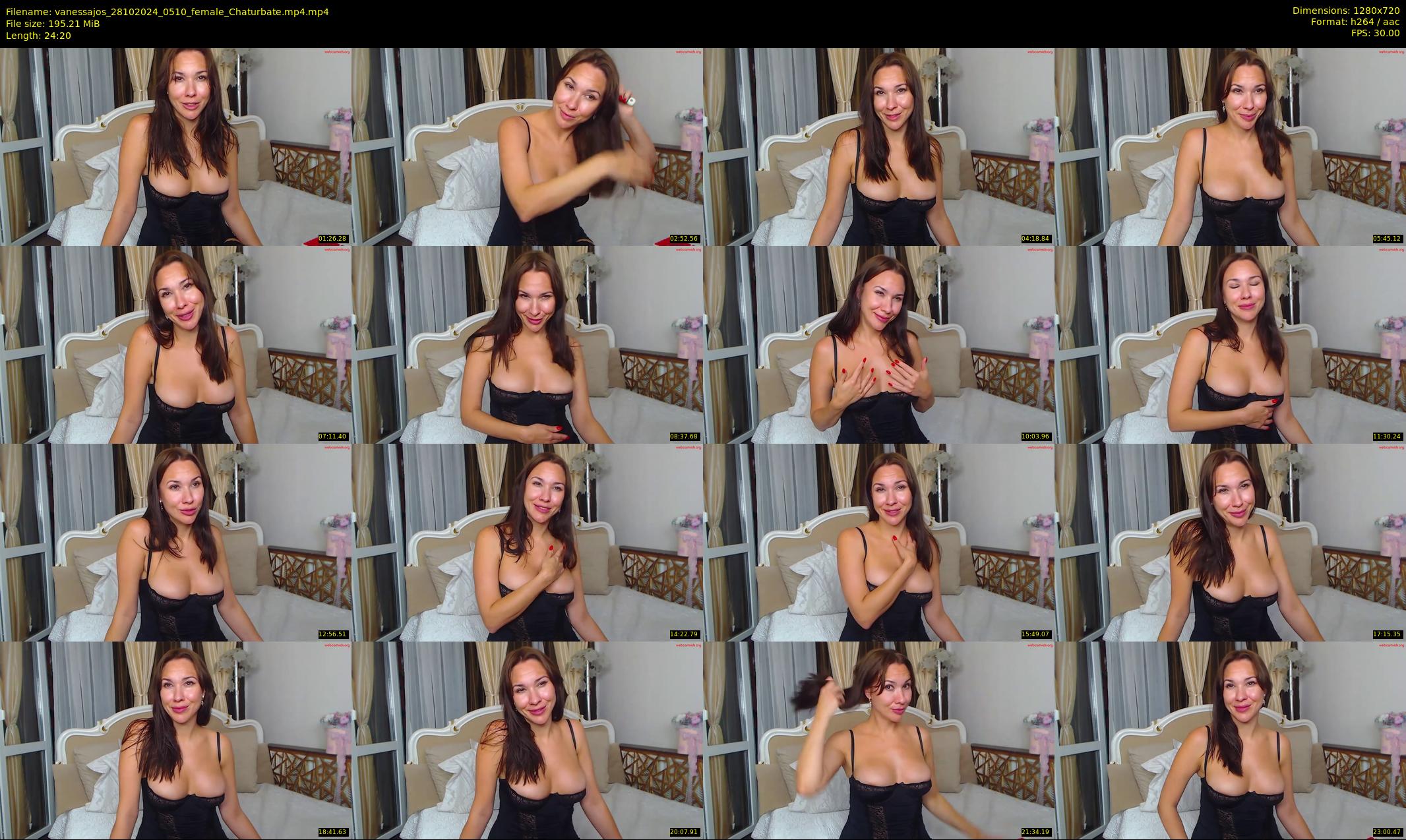 vanessajos — 25 minute Chaturbate female cam show recording, 720p, Oct 28, 2024