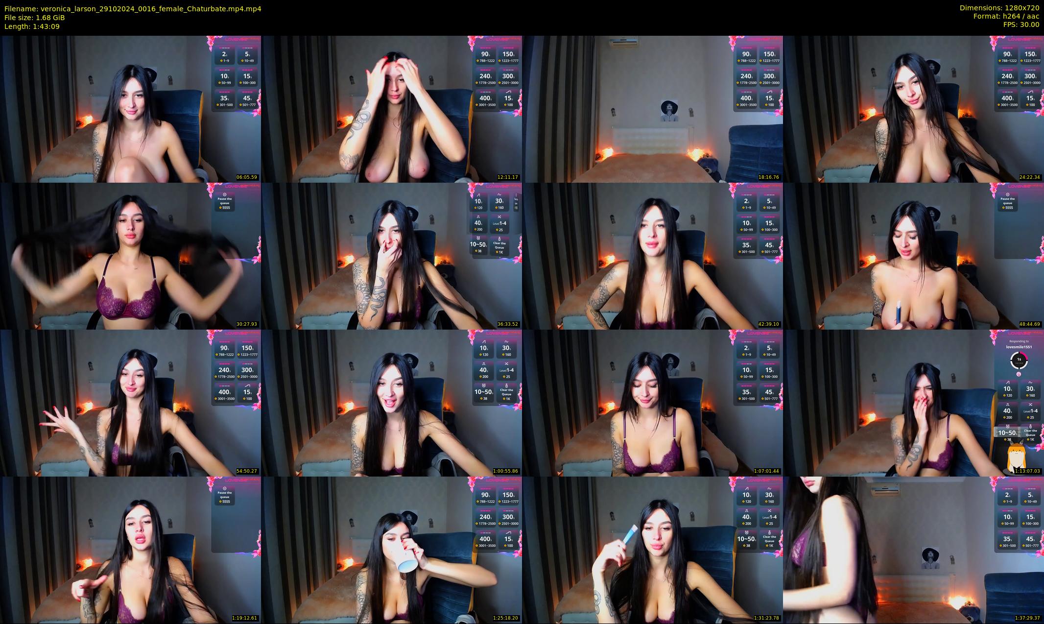 veronica_larson — 104 minute Chaturbate female cam show recording, 720p, Oct 29, 2024