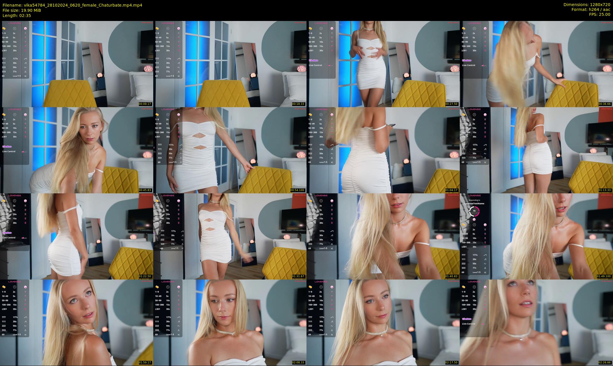 vika54784 — 3 minute Chaturbate female cam show recording, 720p, Oct 28, 2024