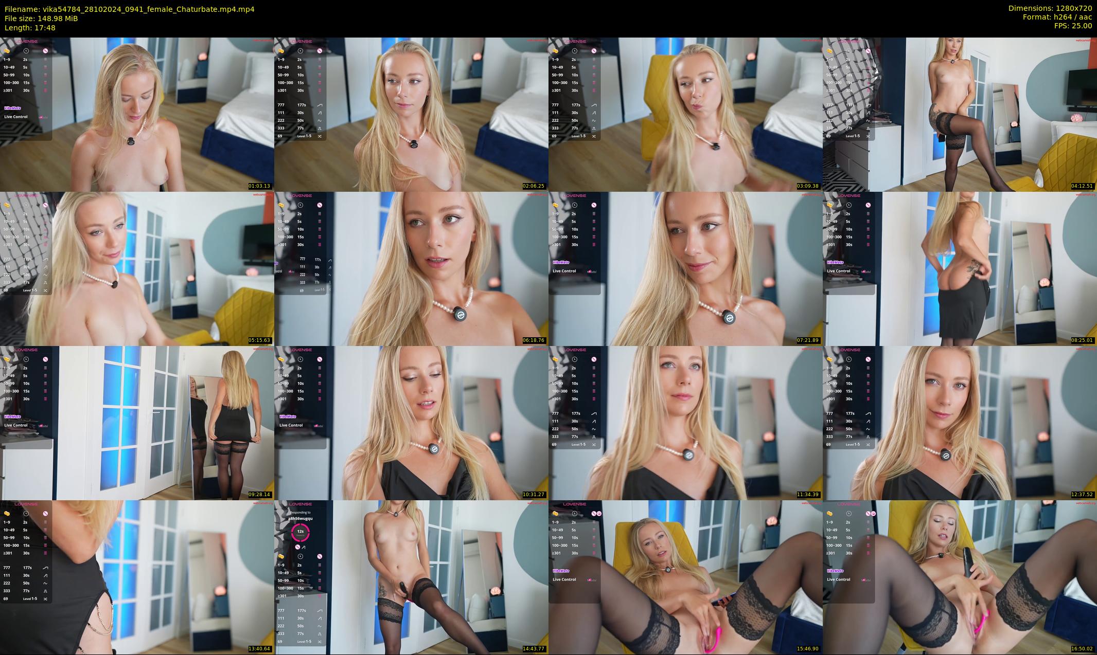 vika54784 — 18 minute Chaturbate female cam show recording, 720p, Oct 28, 2024