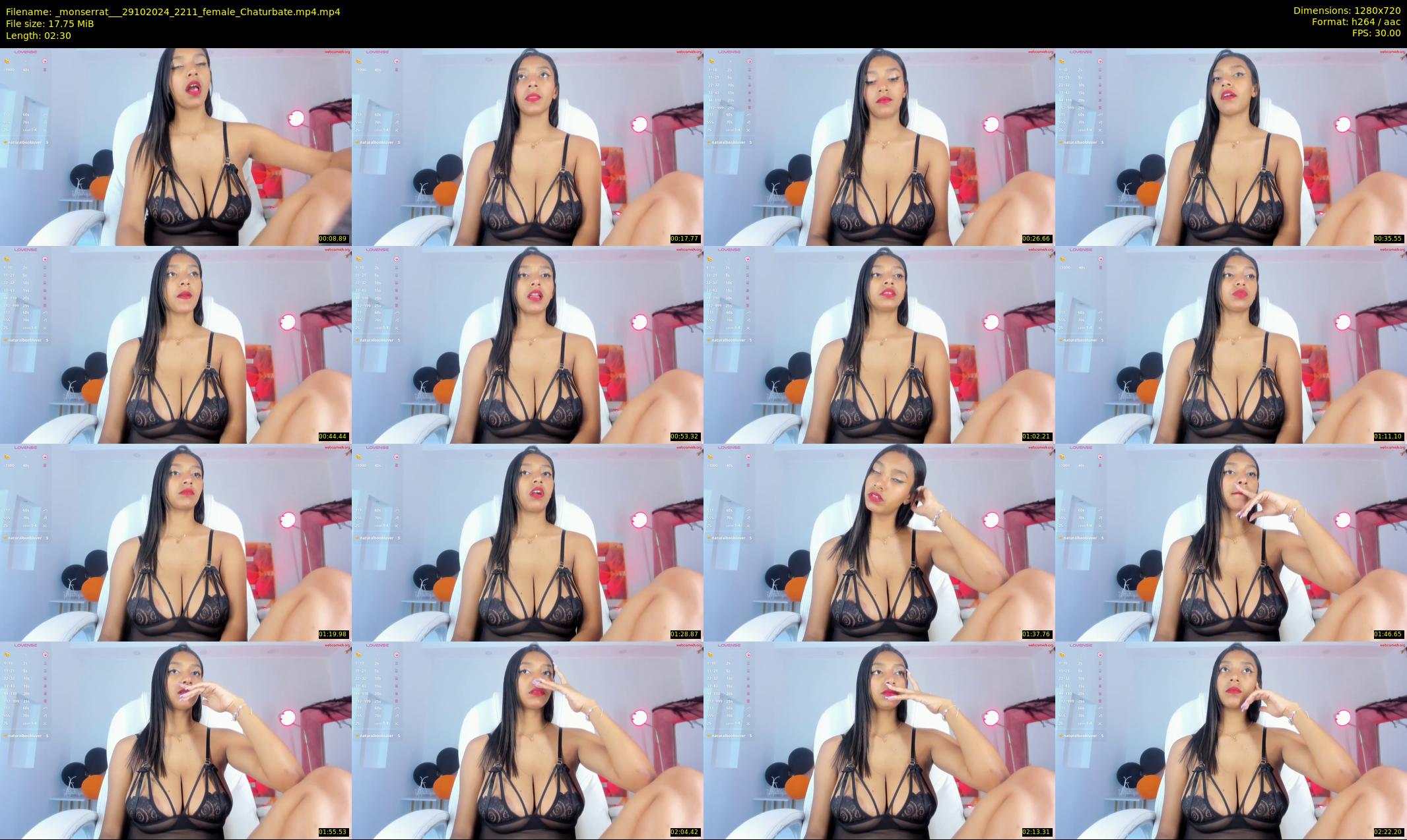 _monserrat__ — 3 minute Chaturbate female cam show recording, 720p, Oct 29, 2024