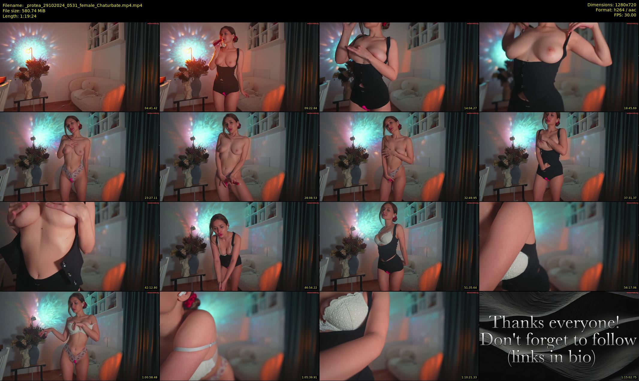 _protea — 80 minute Chaturbate female cam show recording, 720p, Oct 29, 2024