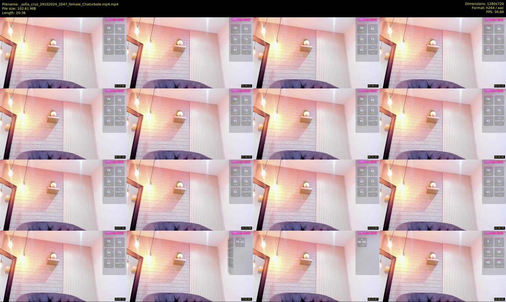 _sofia_cruz — 21 minute Chaturbate female cam show recording, 720p, Oct 29, 2024
