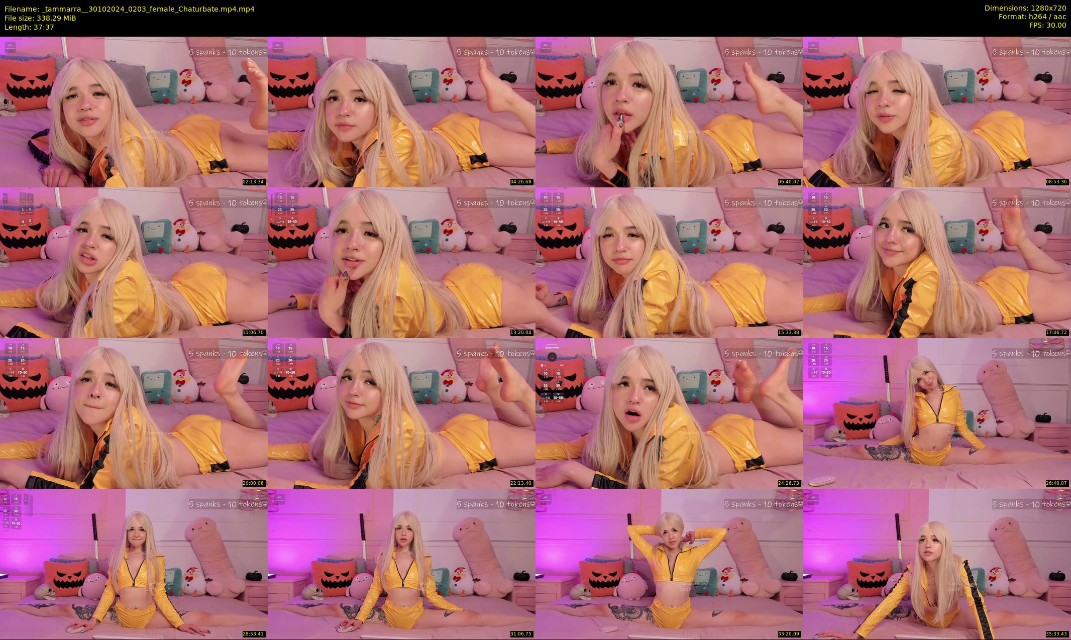 _tammarra_ — 38 minute Chaturbate female cam show recording, 720p, Oct 30, 2024