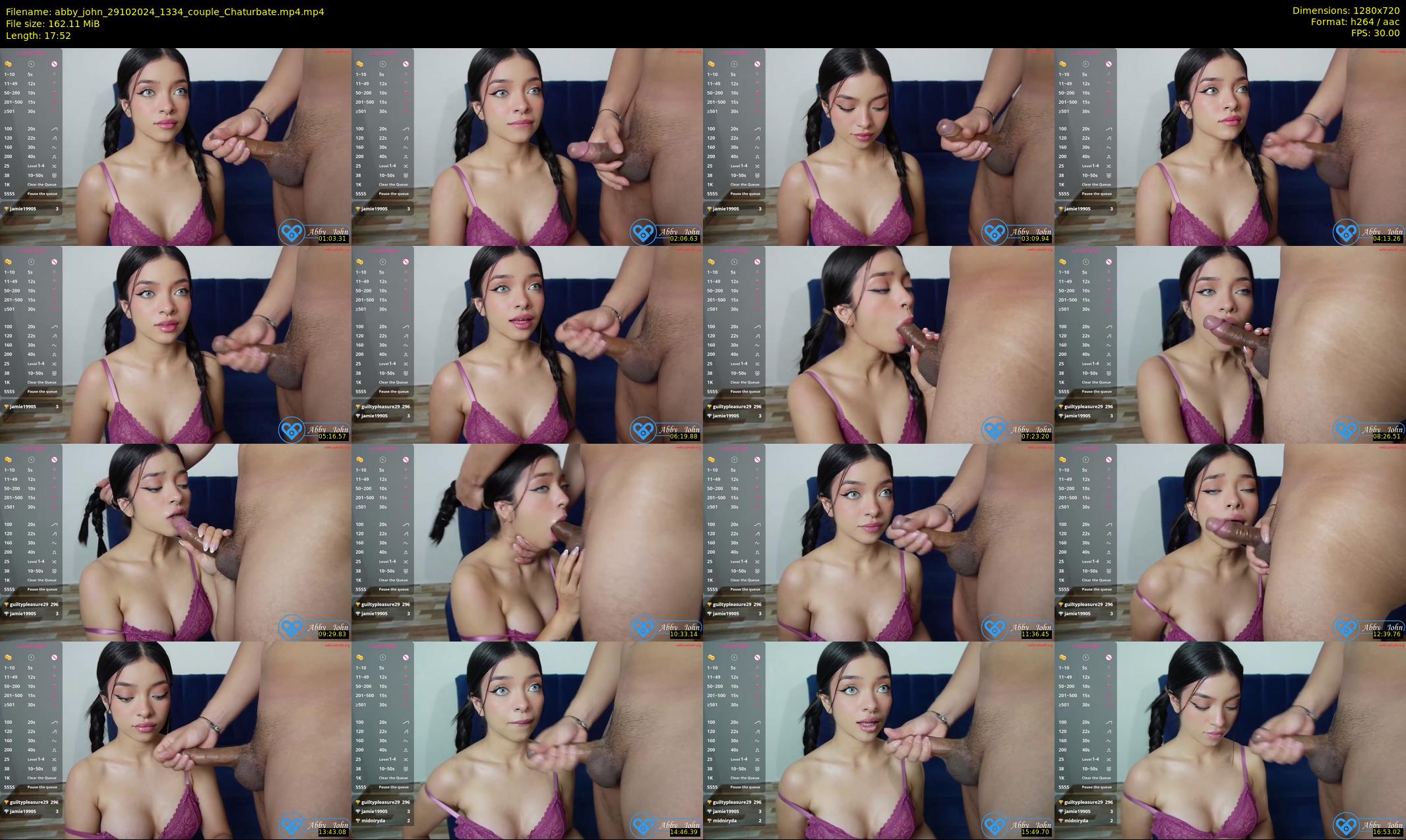 abby_john — 18 minute Chaturbate couple cam show recording, 720p, Oct 29, 2024