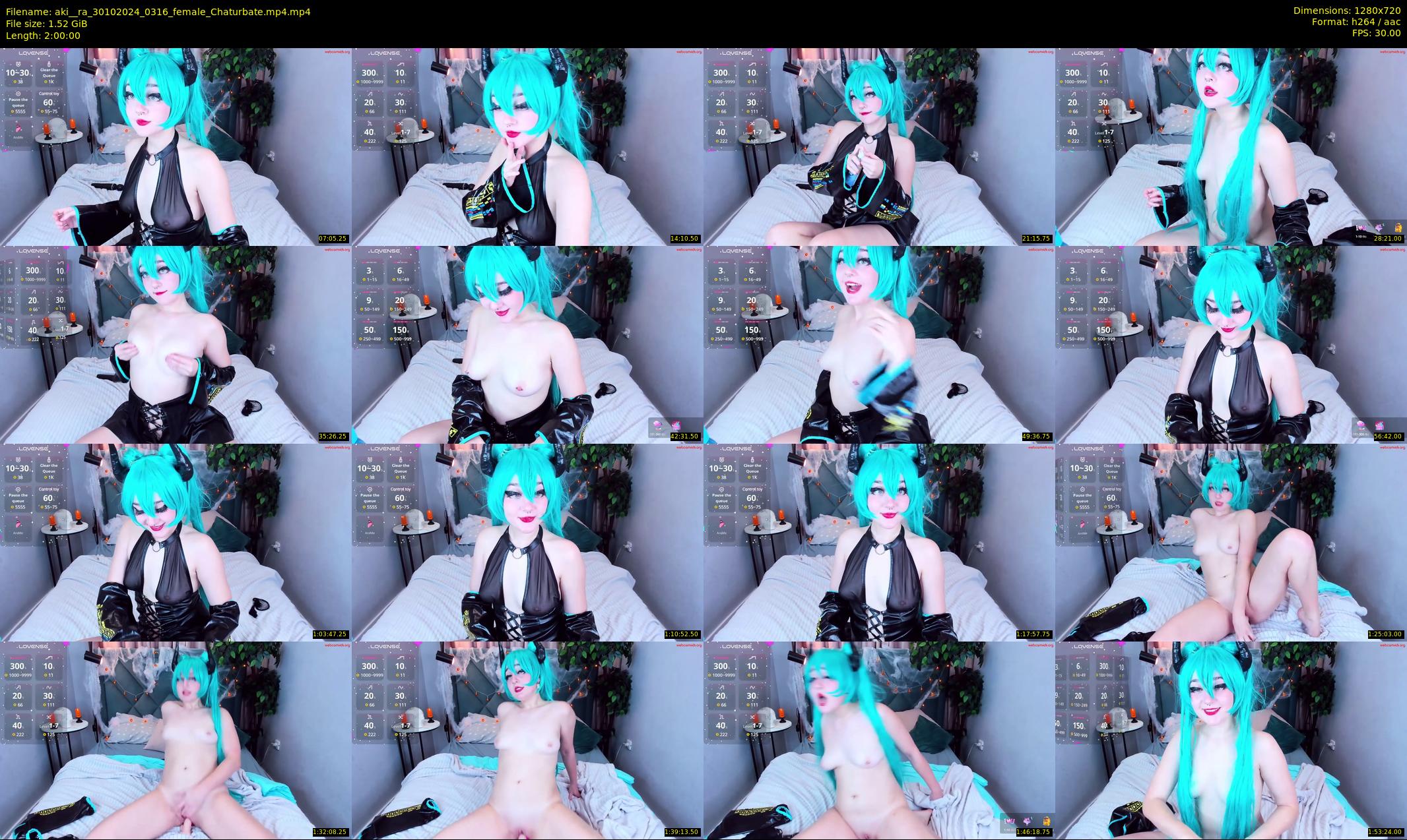 aki__ra — 120 minute Chaturbate female cam show recording, 720p, Oct 30, 2024