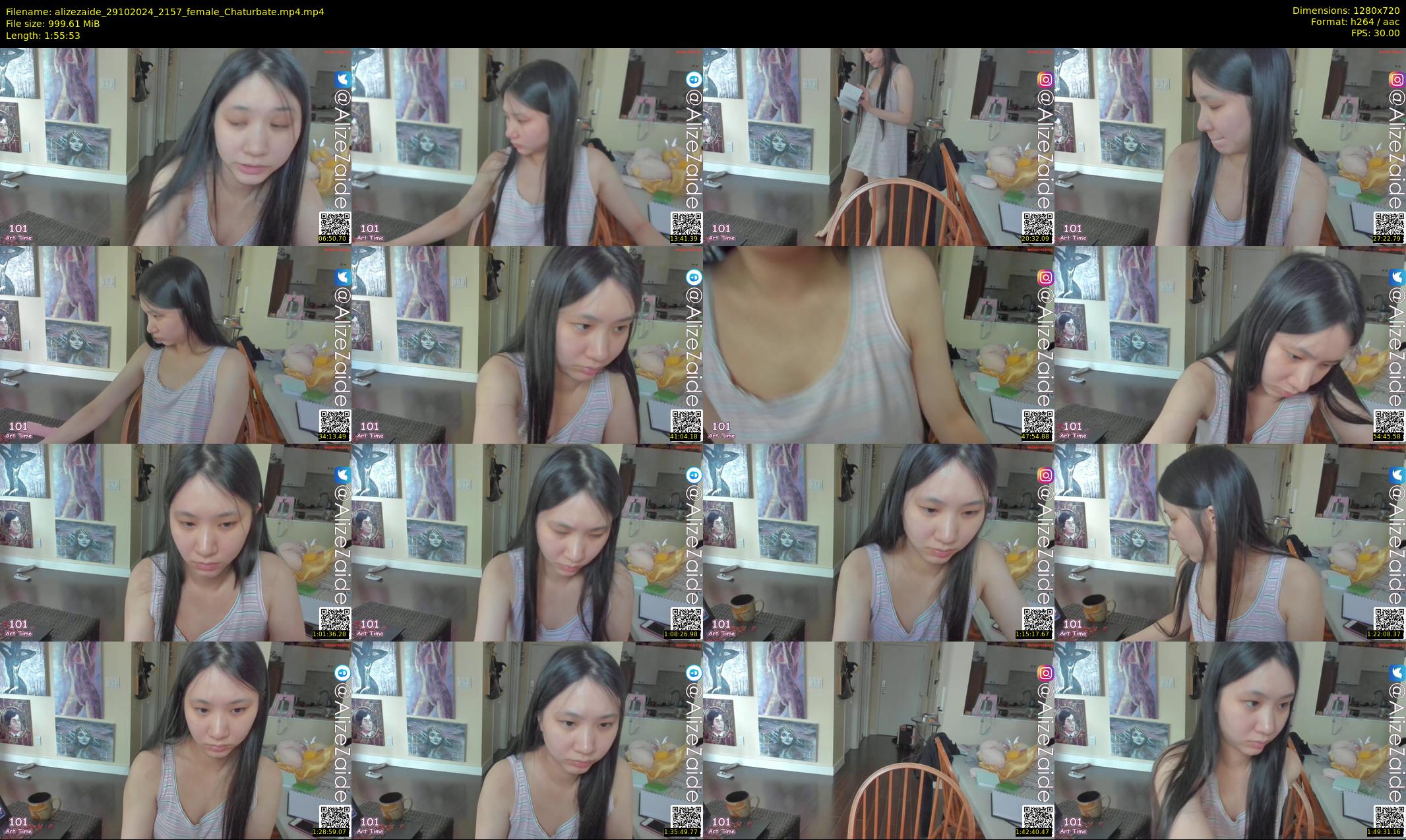 alizezaide — 116 minute Chaturbate female cam show recording, 720p, Oct 29, 2024