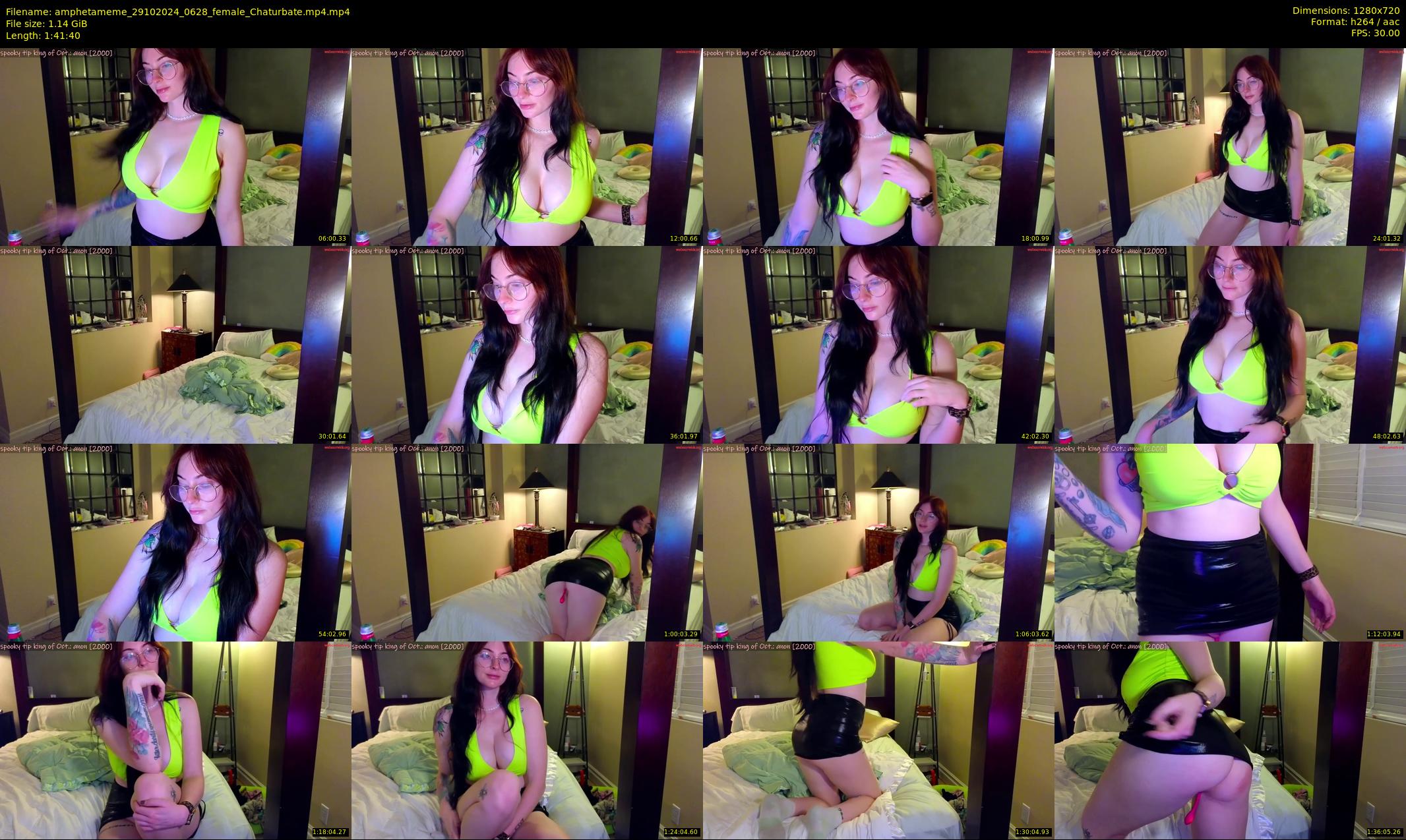 amphetameme — 102 minute Chaturbate female cam show recording, 720p, Oct 29, 2024