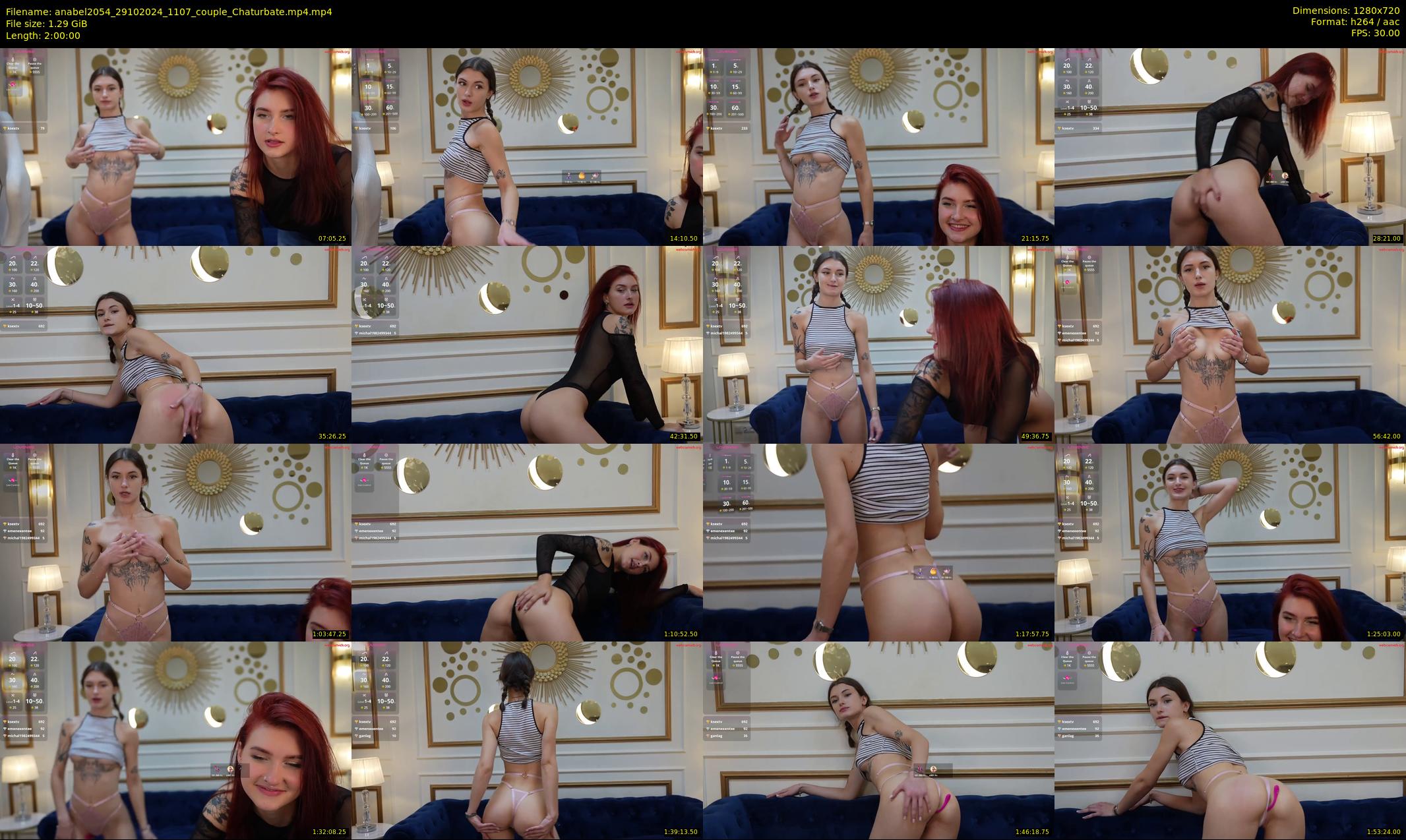 anabel2054 — 120 minute Chaturbate female cam show recording, 720p, Oct 29, 2024
