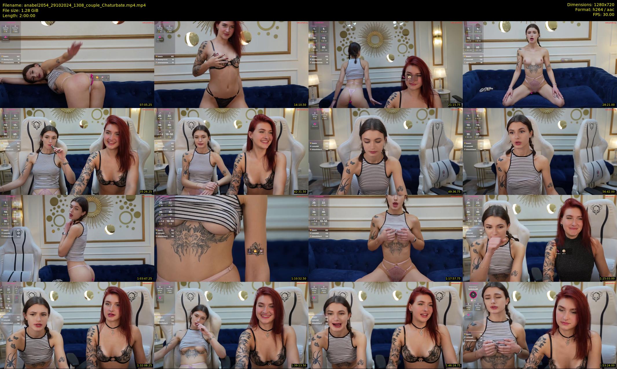 anabel2054 — 120 minute Chaturbate female cam show recording, 720p, Oct 29, 2024